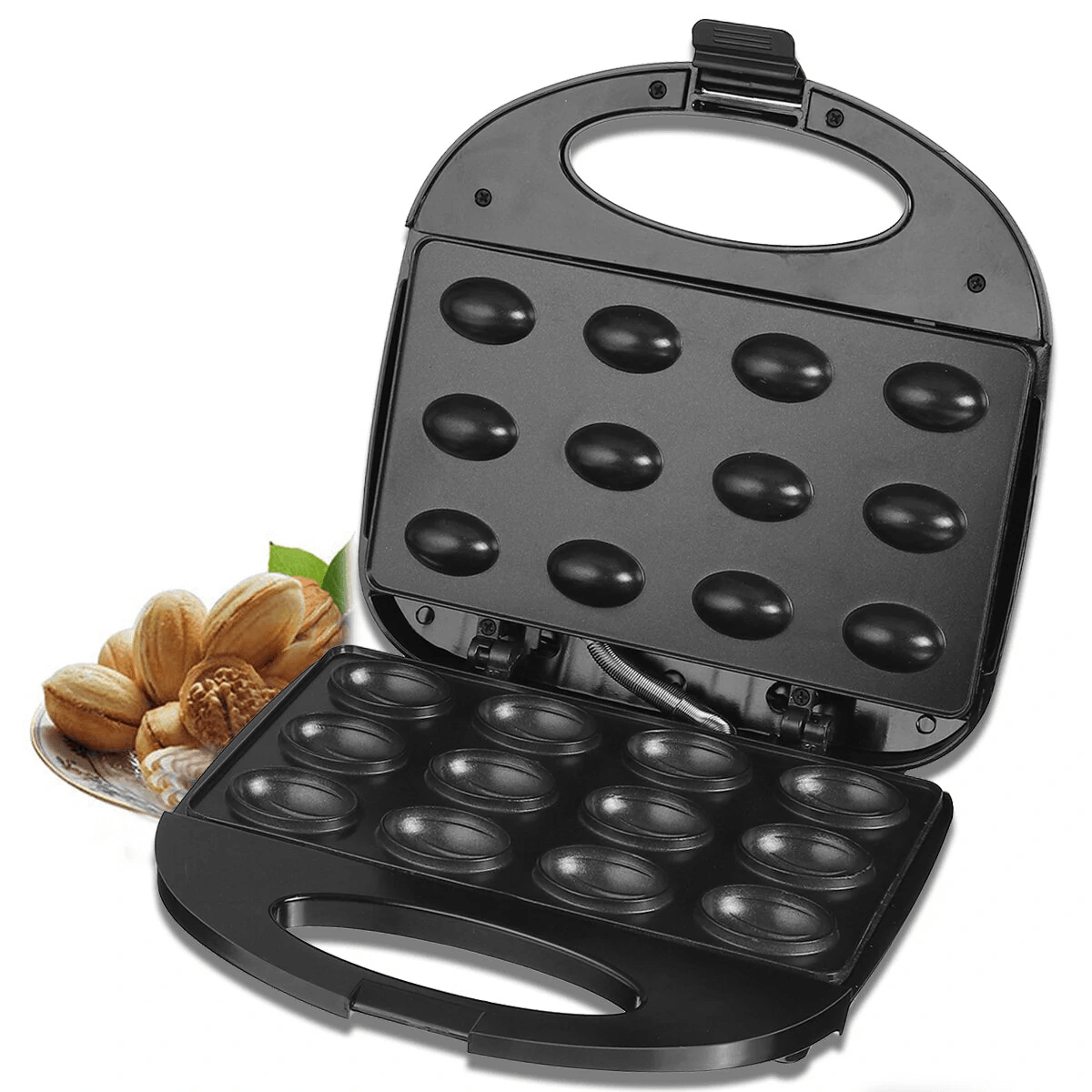 mini electric walnut cake maker non stick breakfast baking machine