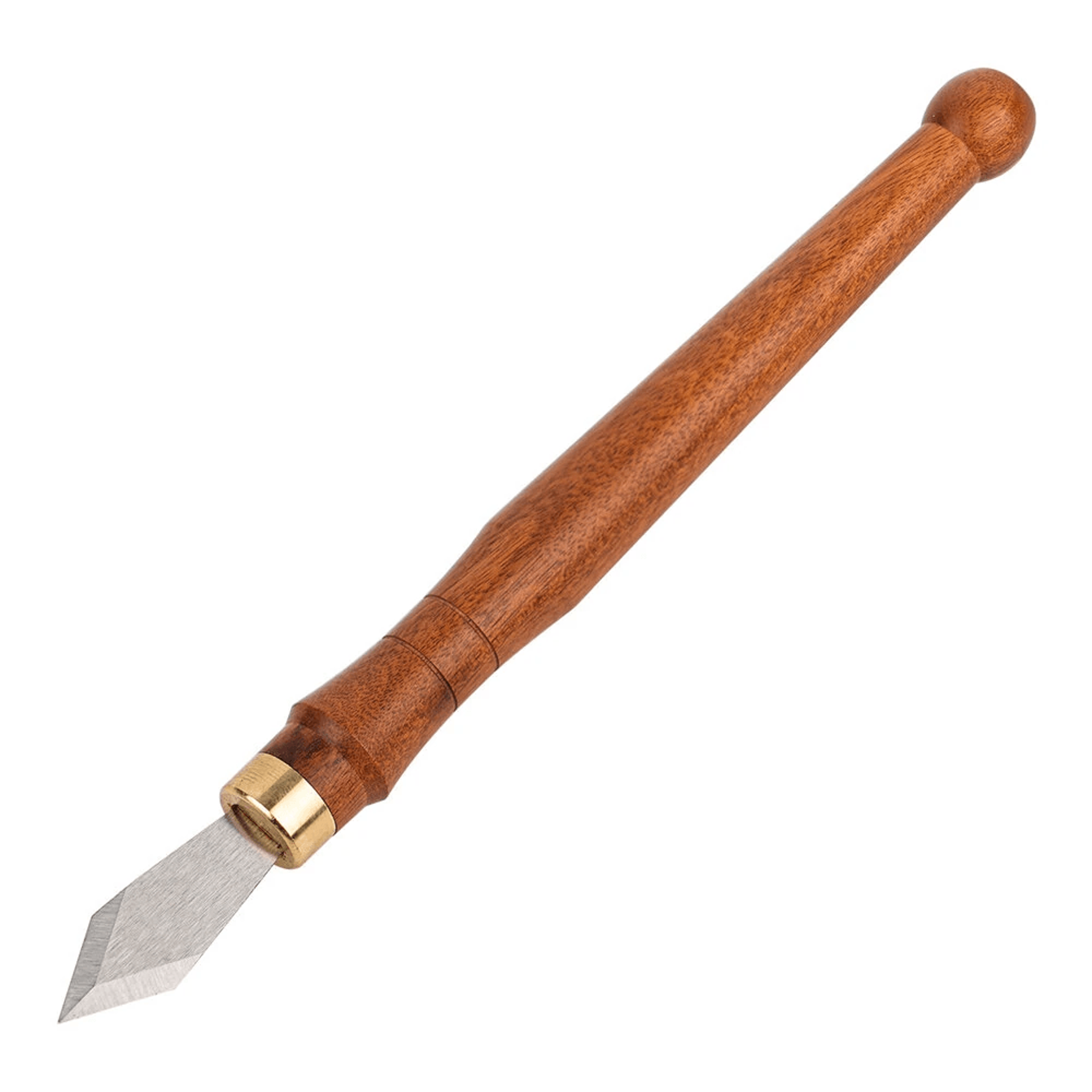 woodworking marking knife with high speed steel blade sourwood handle and brass ferrule