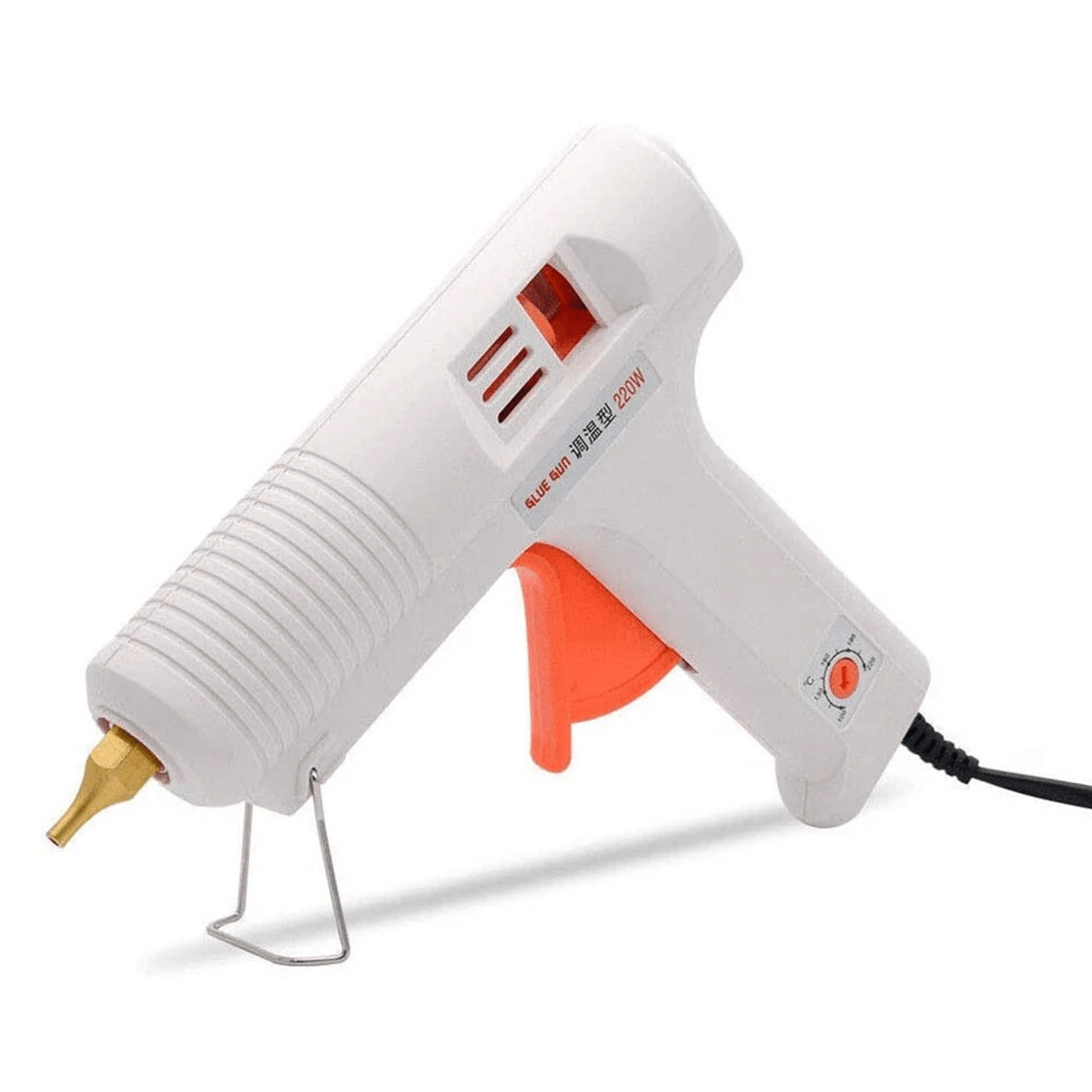 hot glue gun with adjustable temperature for diy crafts repairs and small project