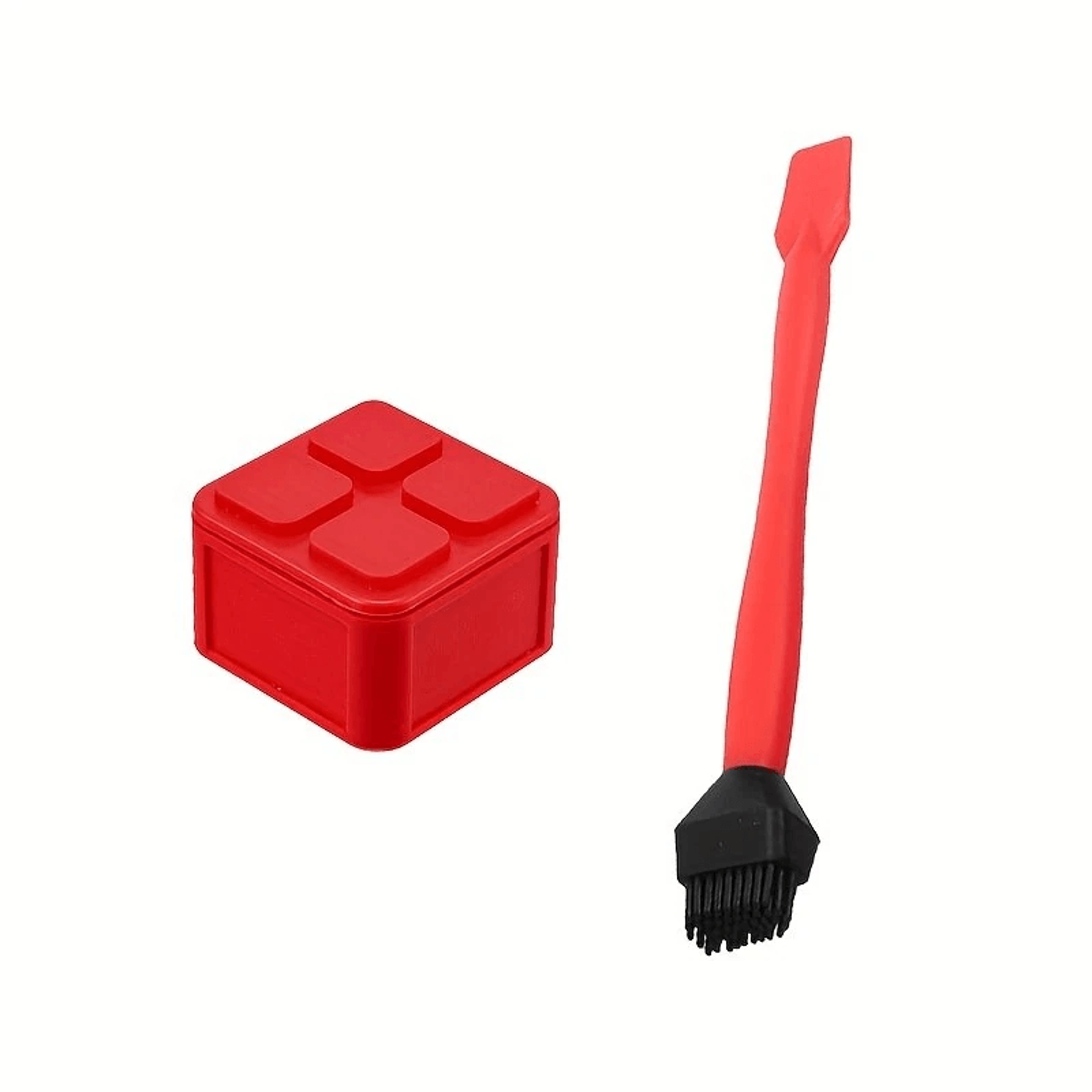 silicone glue brush kit with non stick adhesive applicator and storage pod
