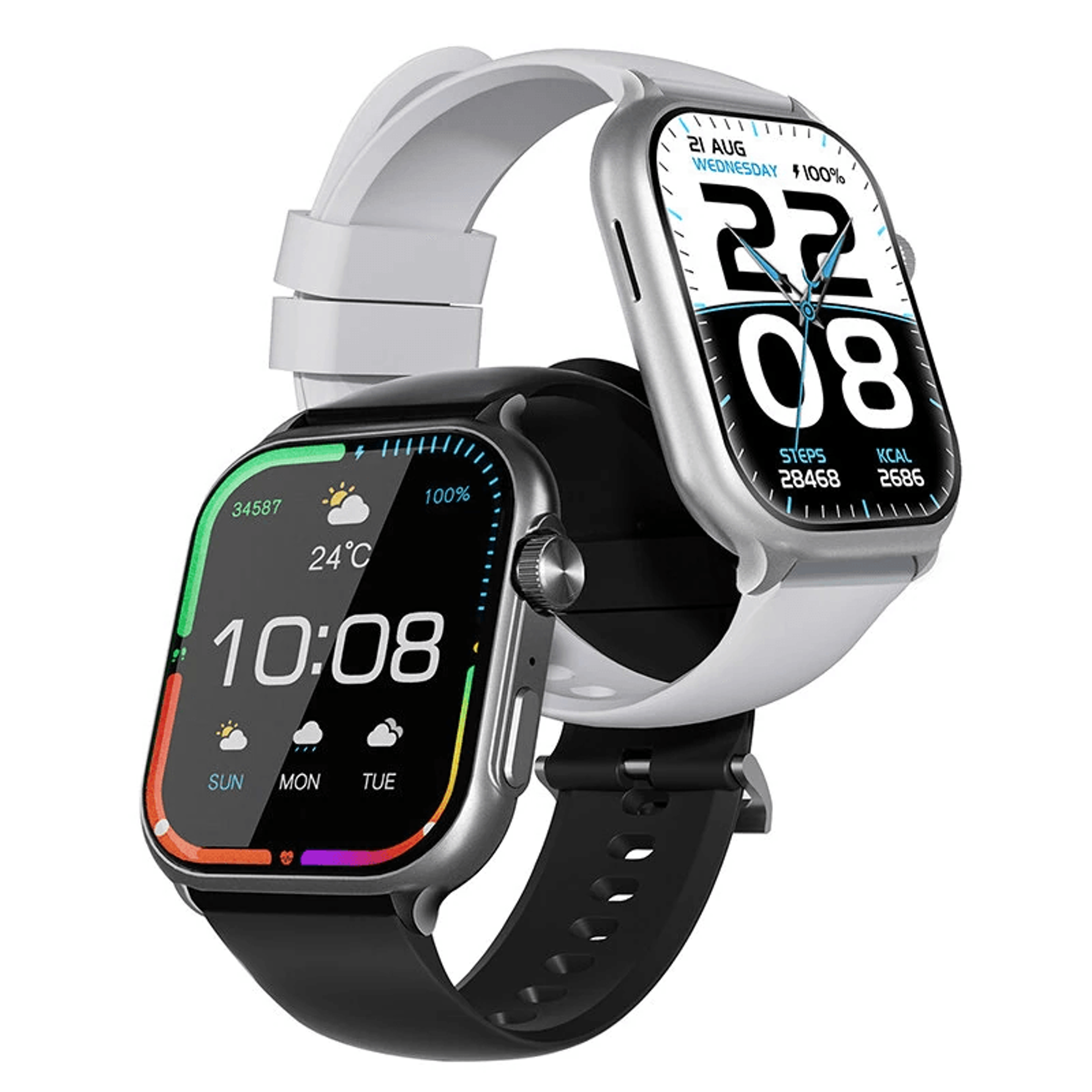 display smart watch with bluetooth calling heart rate and blood oxygen monitoring