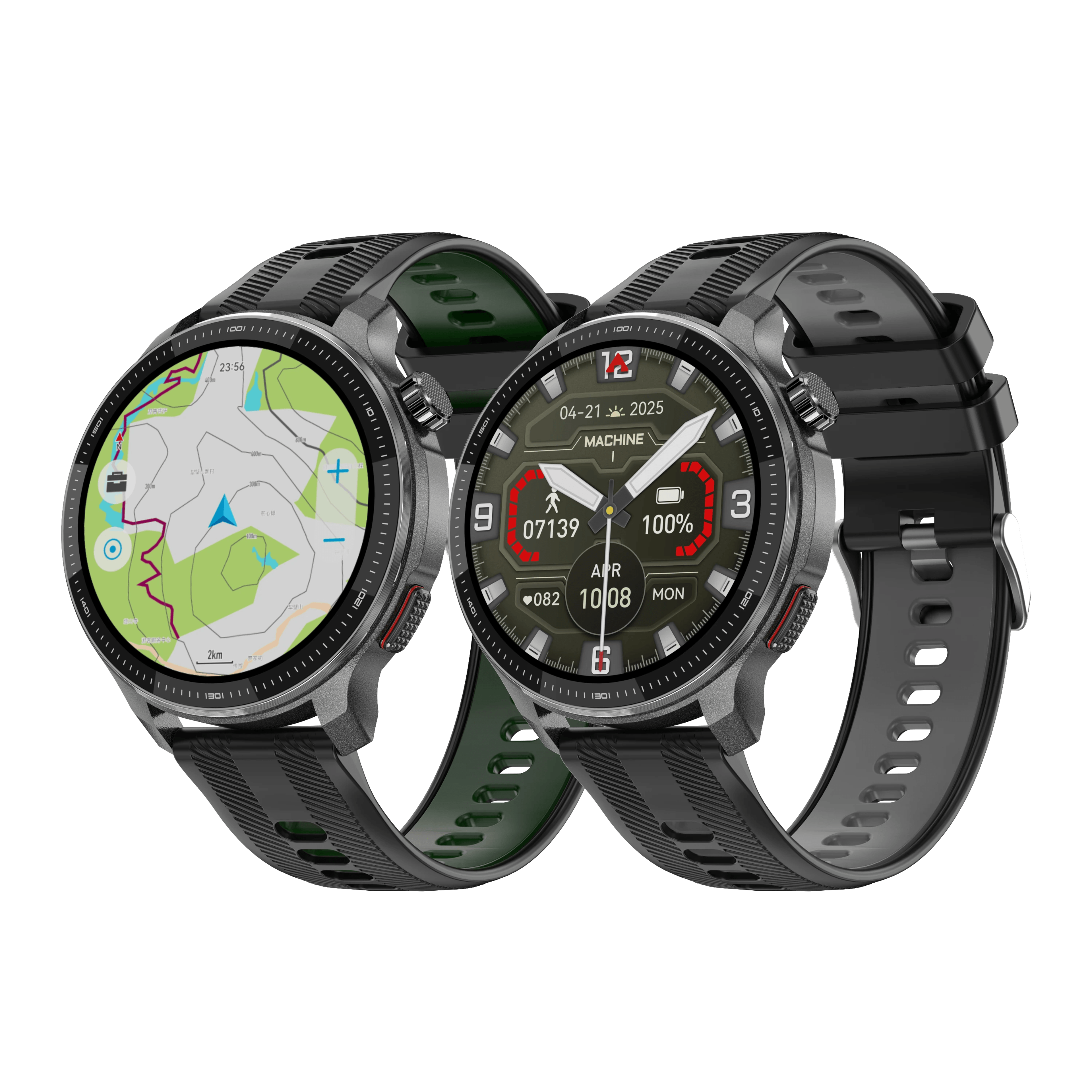 smart watch with display gps offline maps and bluetooth calling