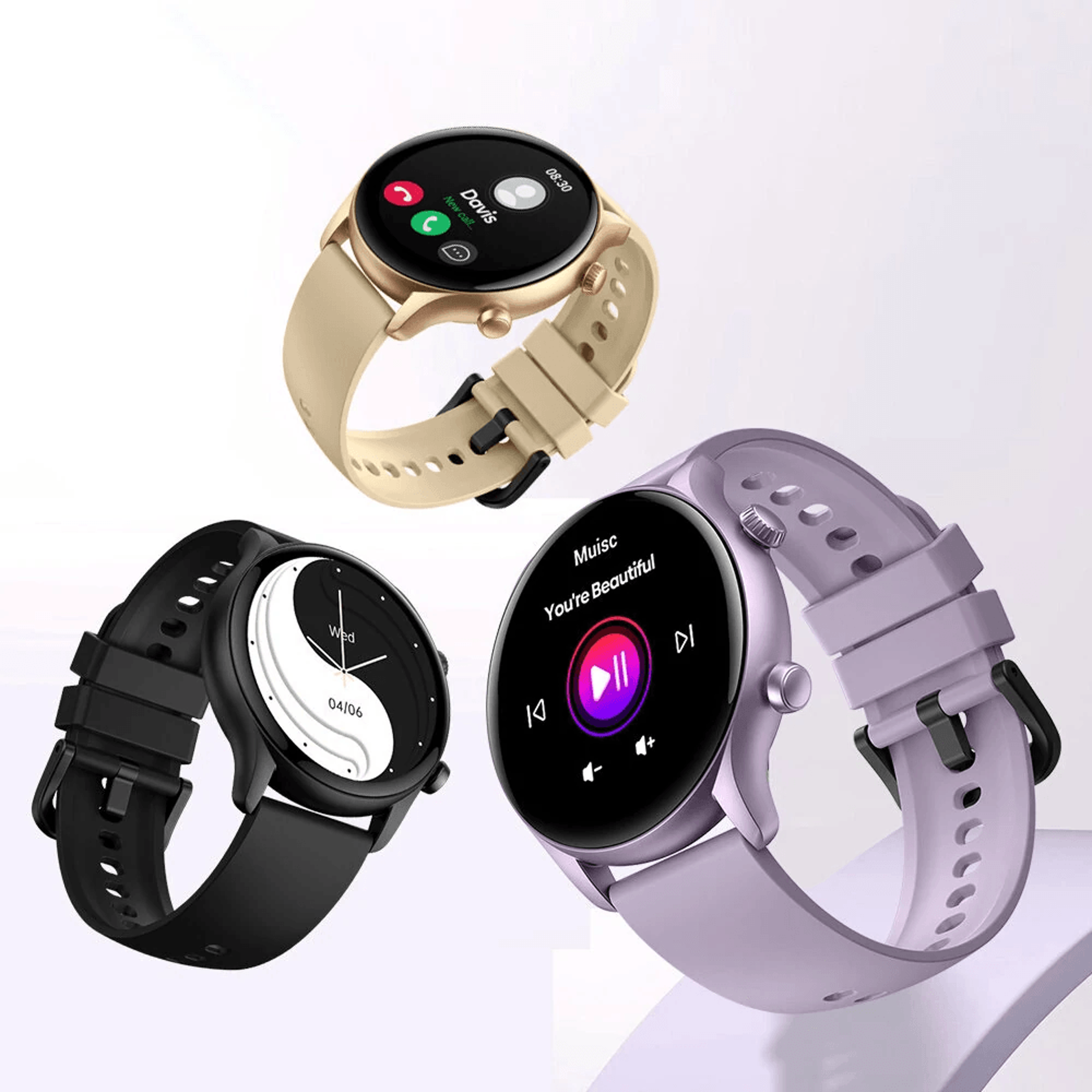 fitness tracking smart watch with hd display bluetooth calls and health monitoring