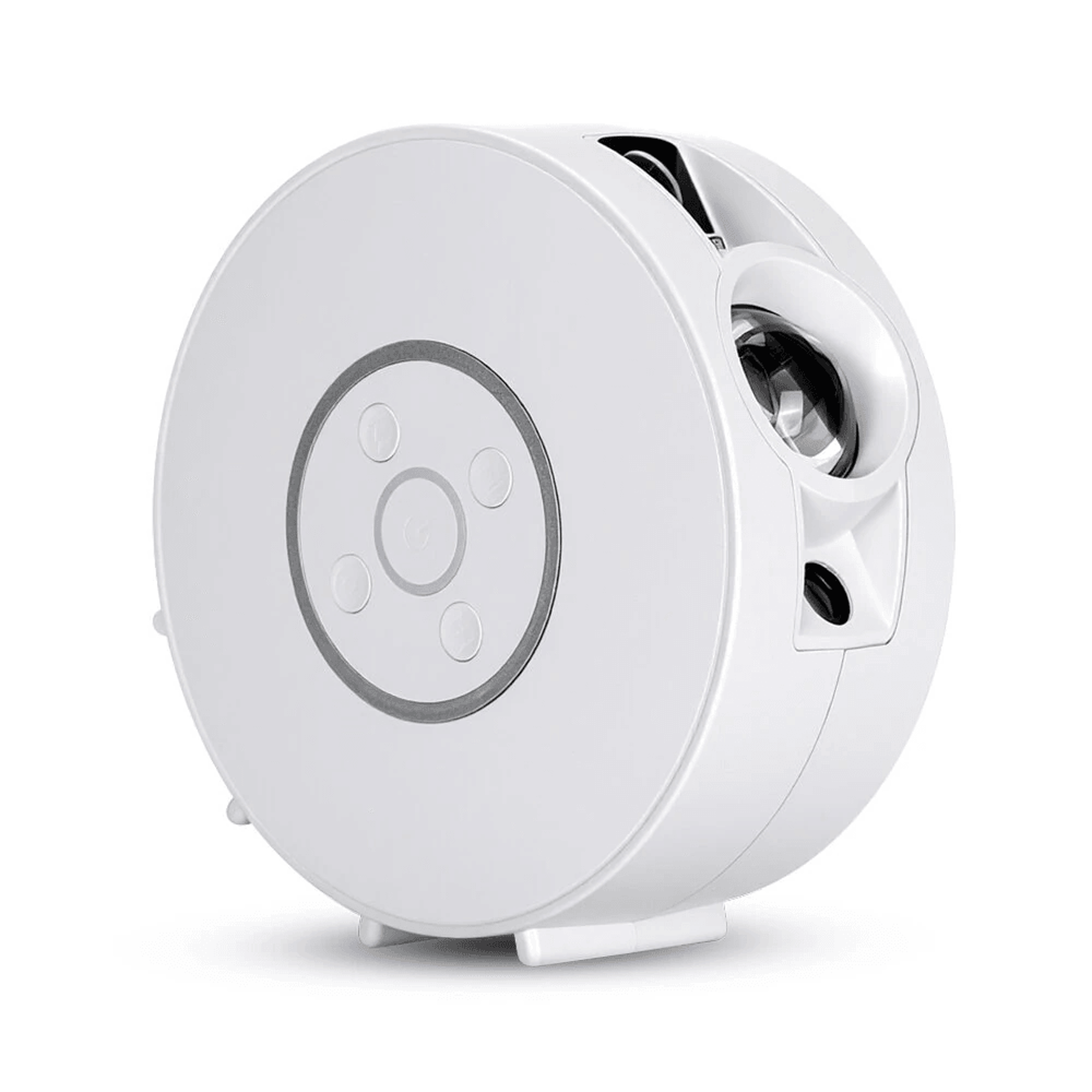 smart star projector with led nebula light bluetooth speaker white noise and app control
