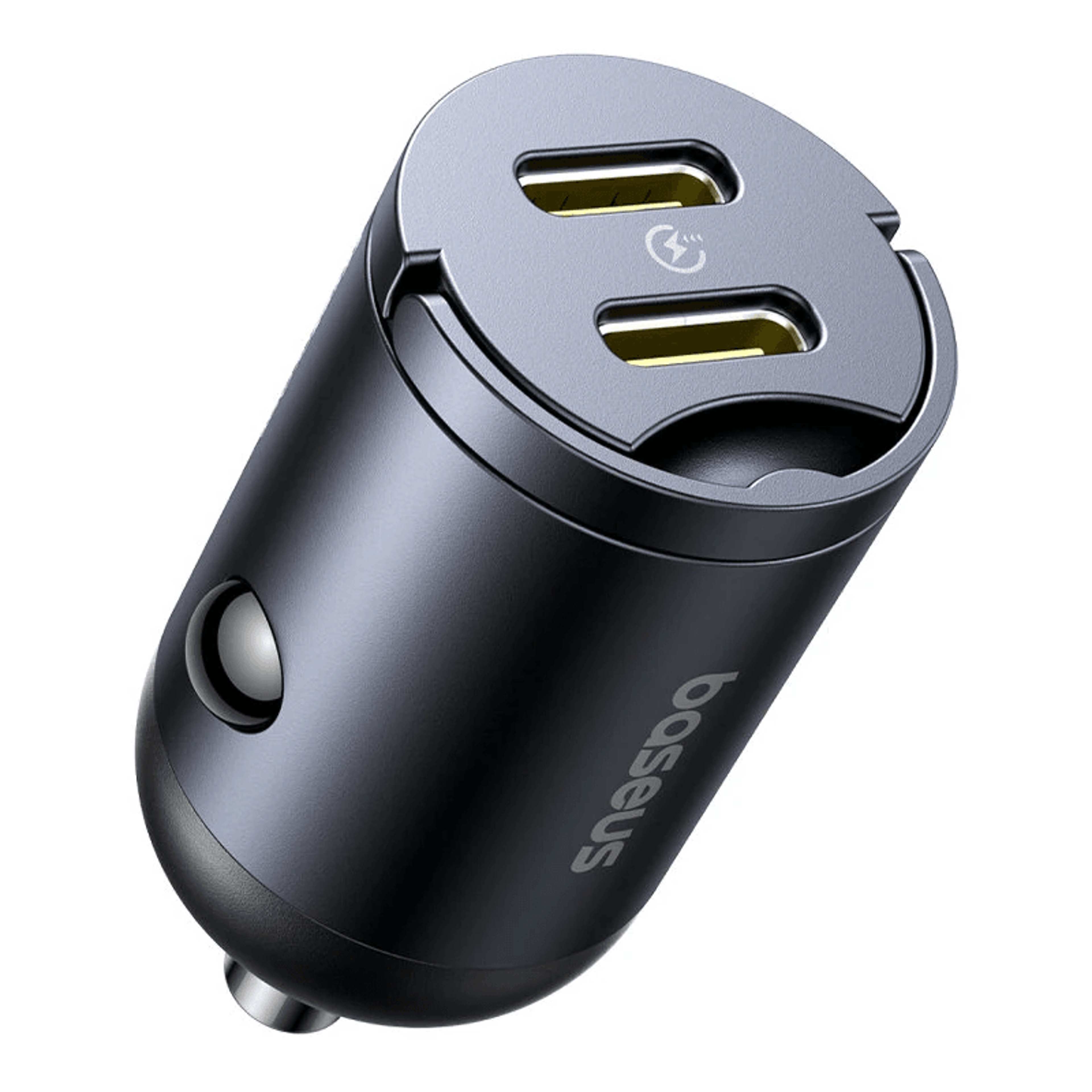 dual usb c car charger fast charging adapter with pd qc support