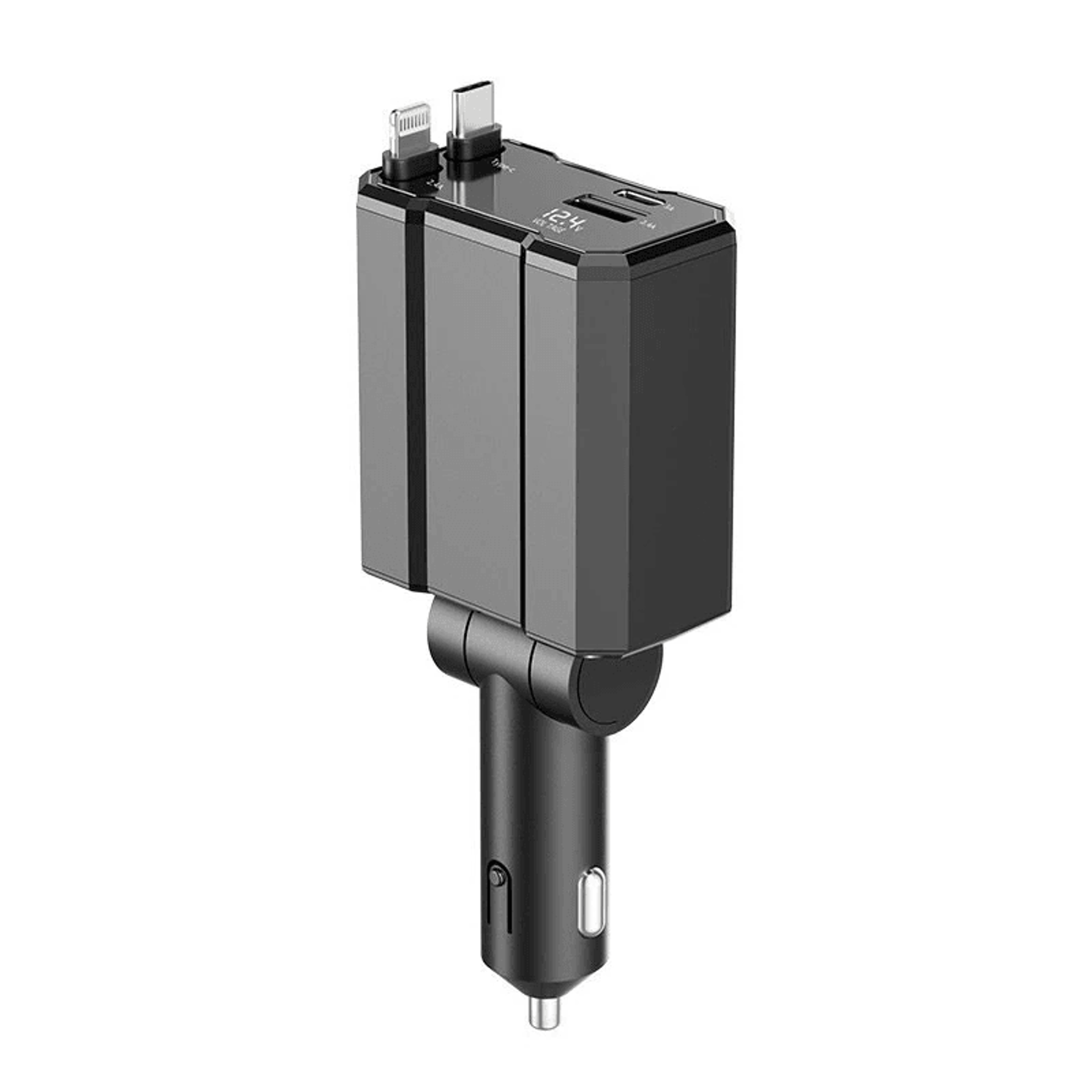 port usb pd charger adapter with digital display fast charging