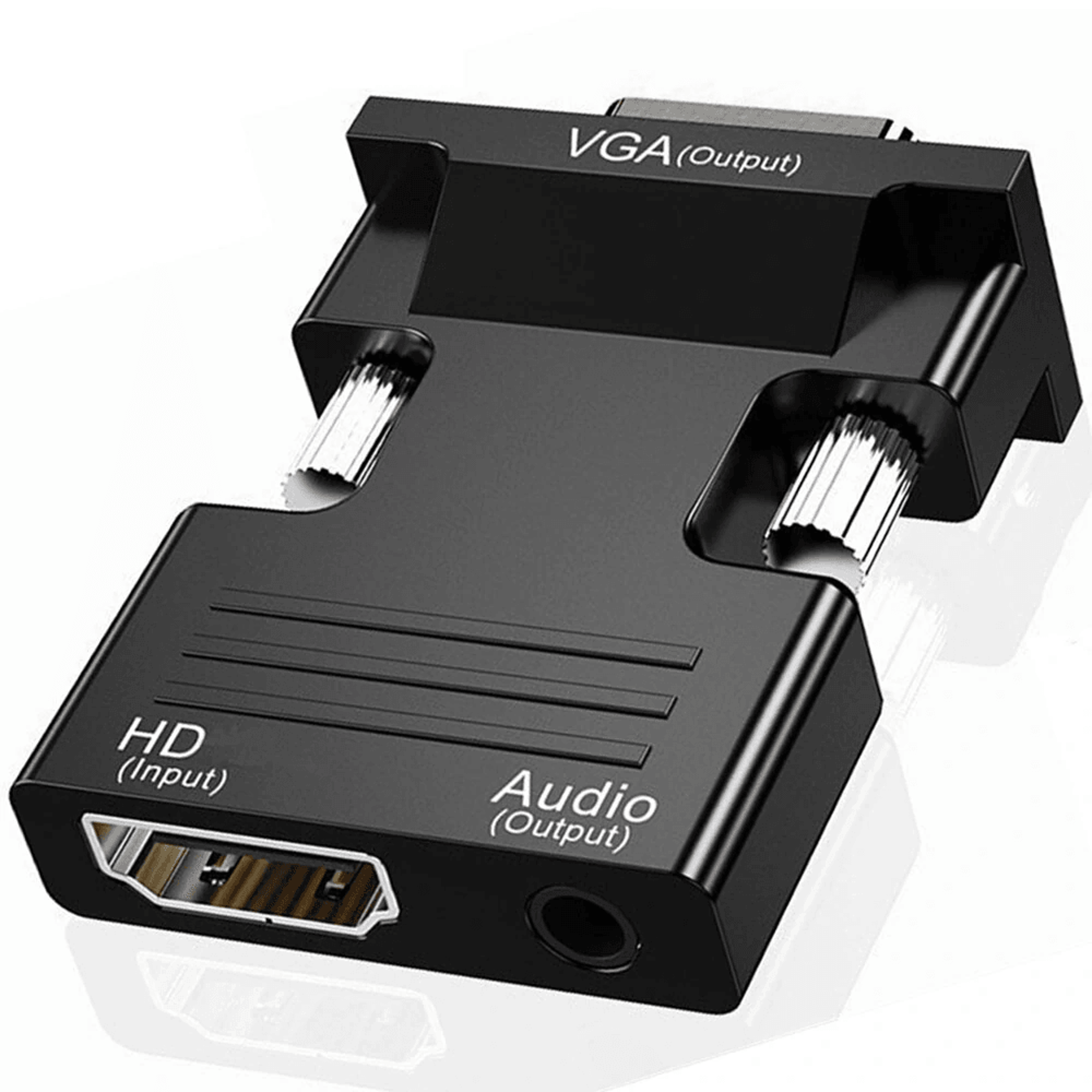 hdmi to vga adapter with audio output for laptop projector and monitor