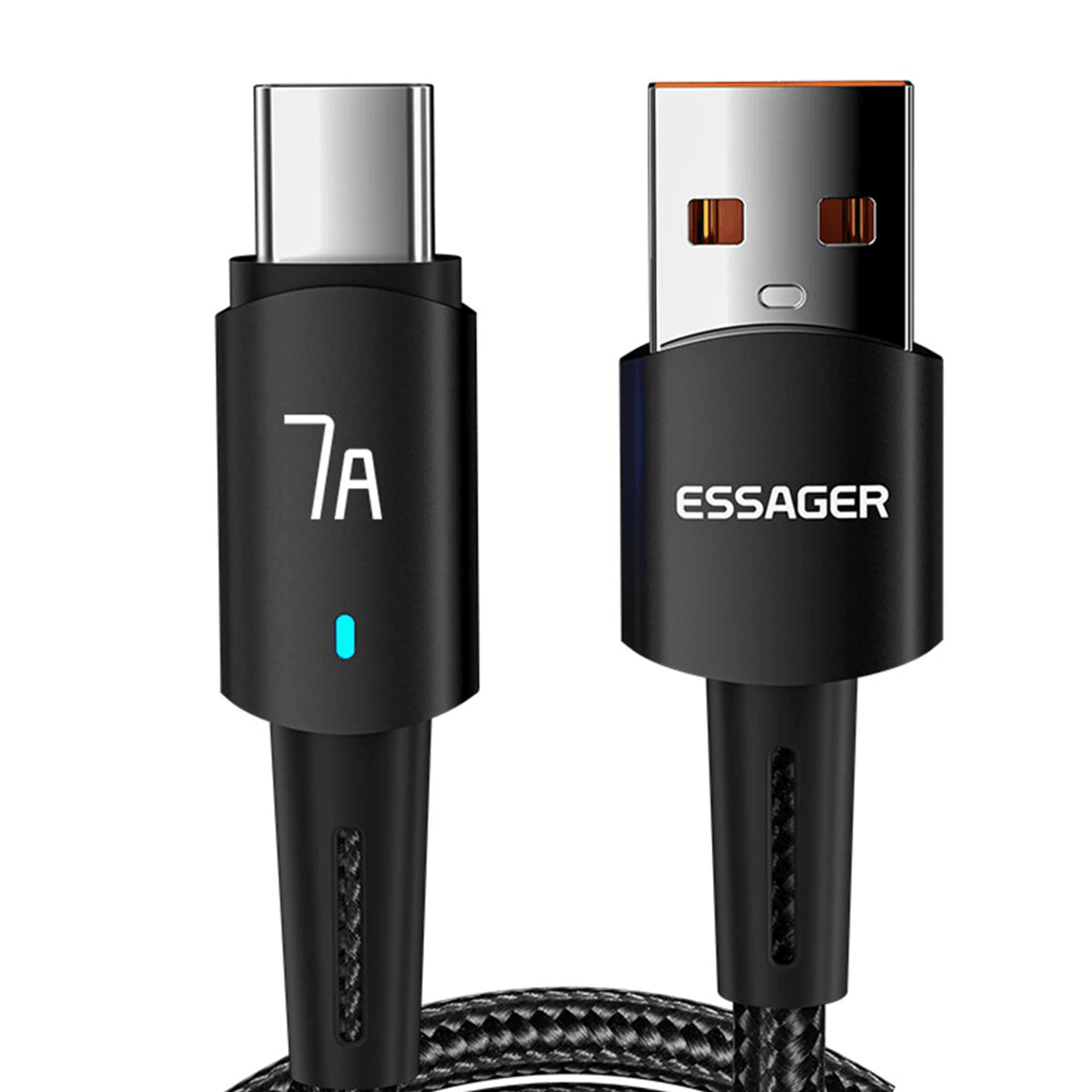 usb a to type c fast charging cable with data transmission