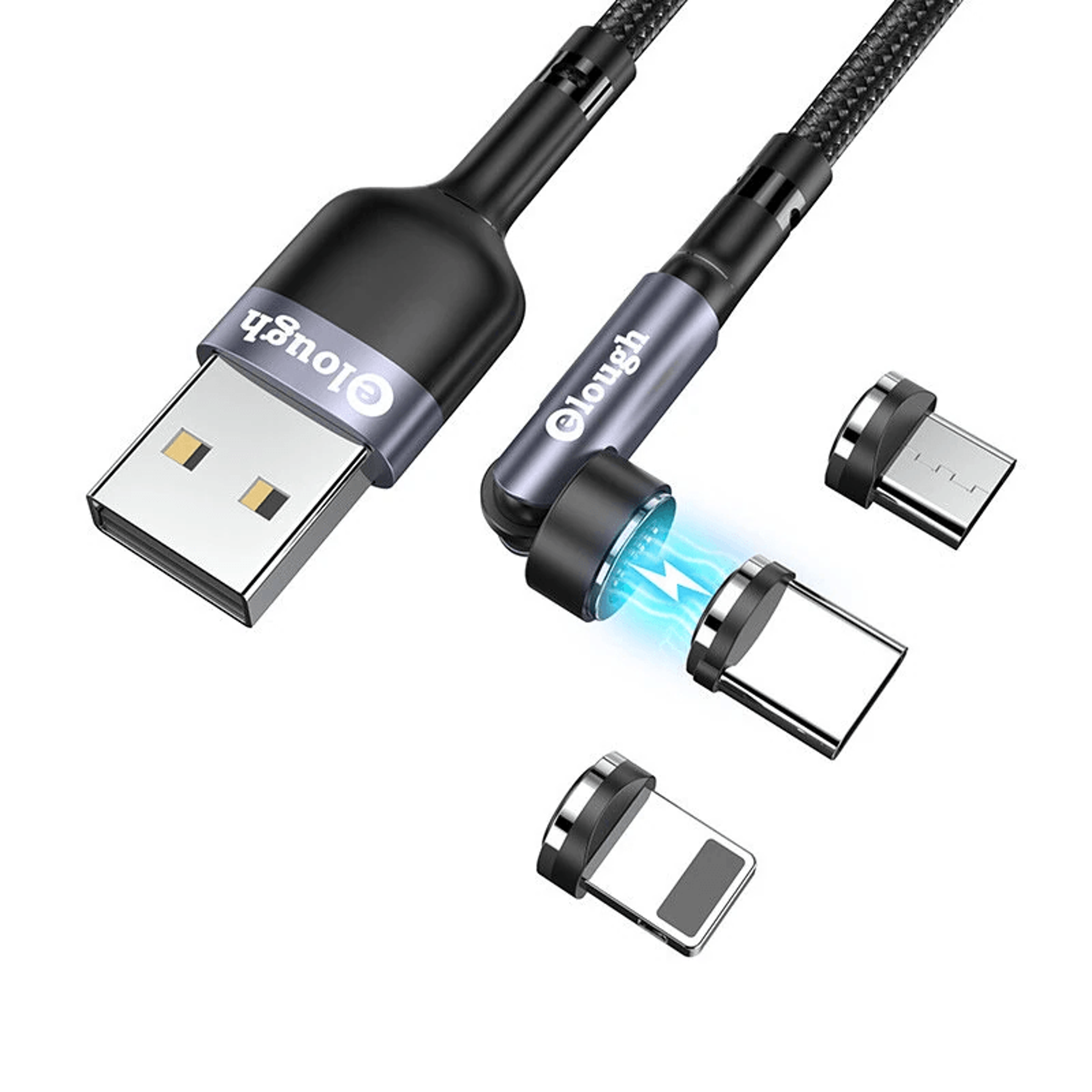 magnetic usb charging cable with data transmission and multi connector options