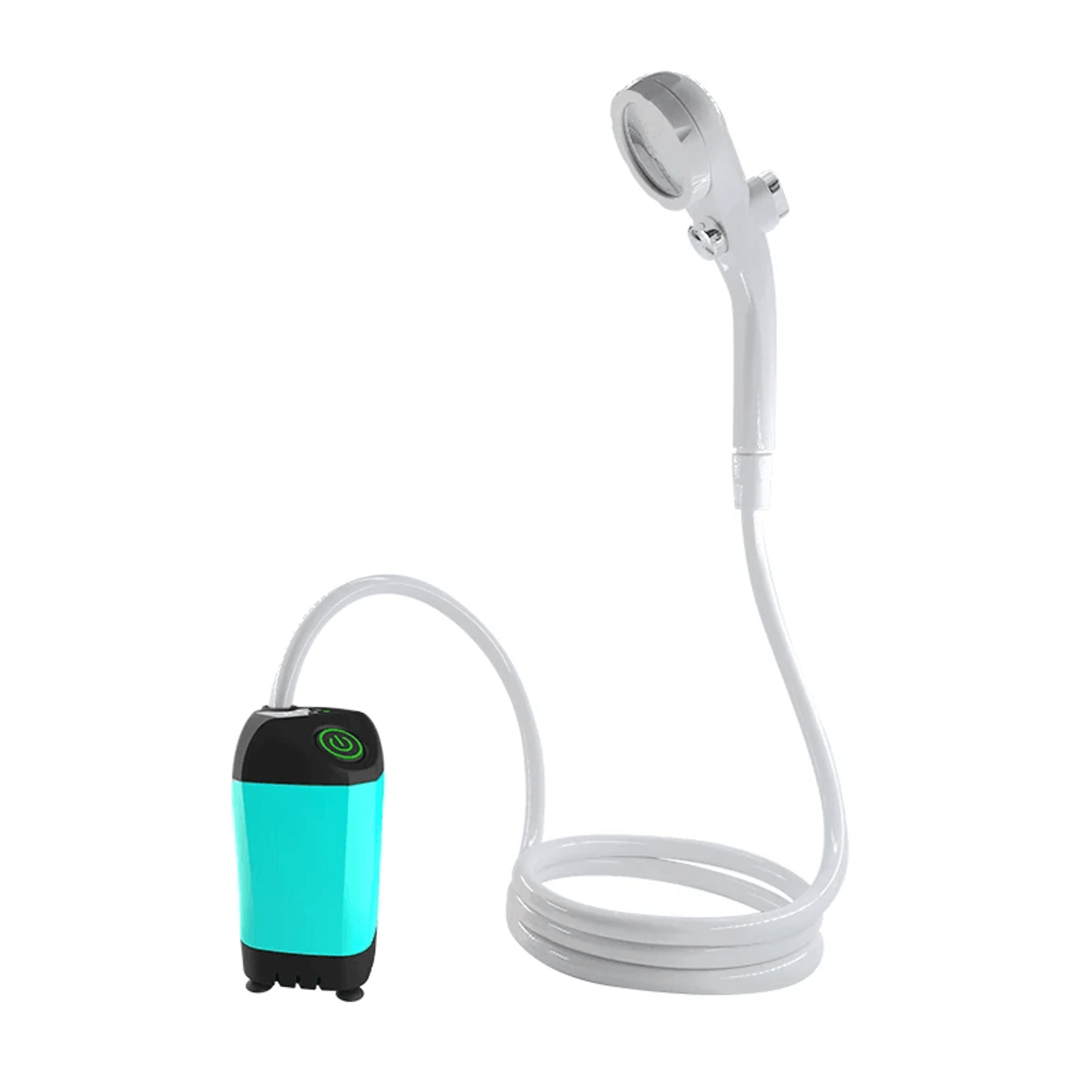 portable electric camping shower with digital display waterproof battery powered shower pump