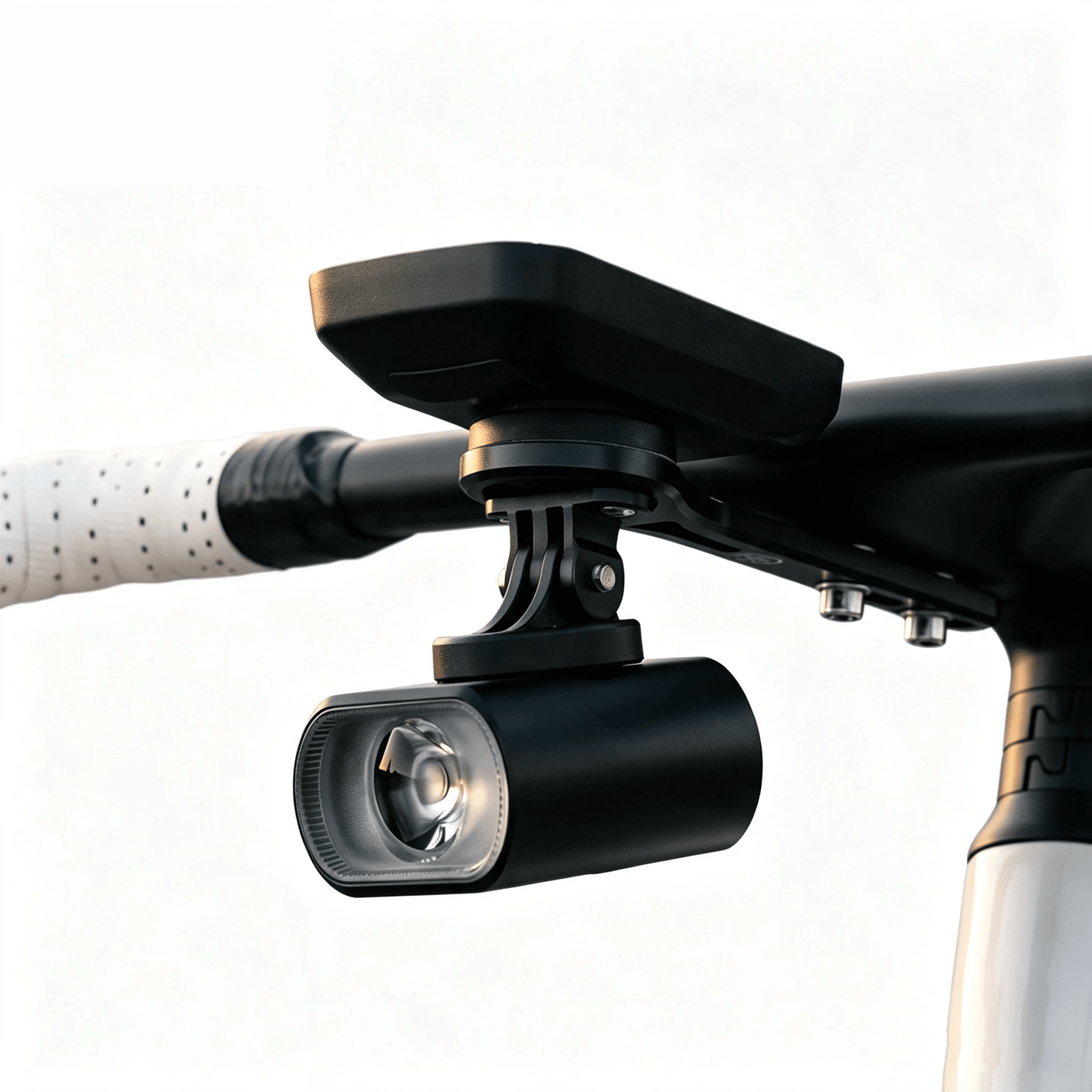 overhang bike headlight with remote control brightness type c charging
