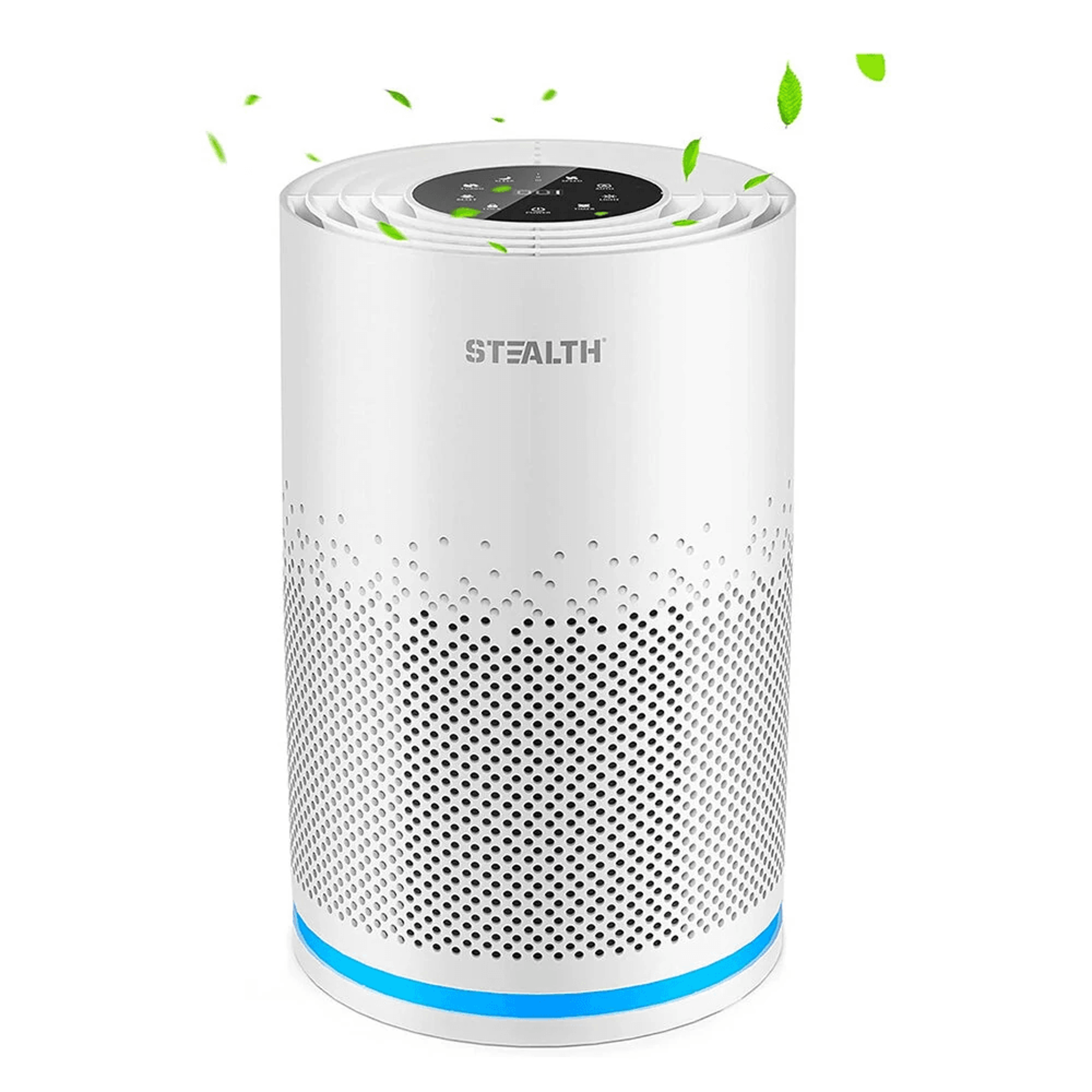 true hepa air purifier with degree intake and air quality sensor