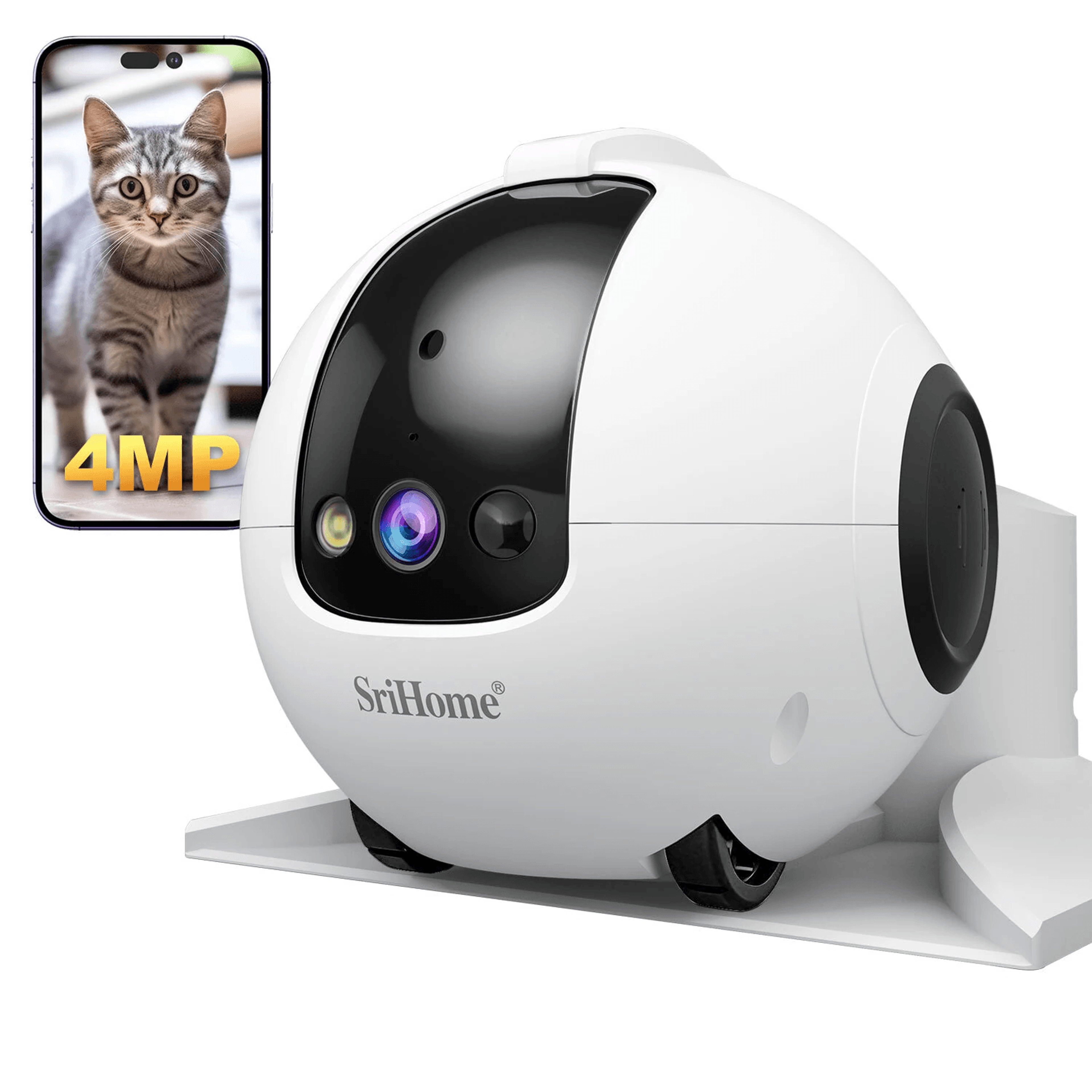 smart pet camera wifi mobile robot with automatic recharging and two way audio