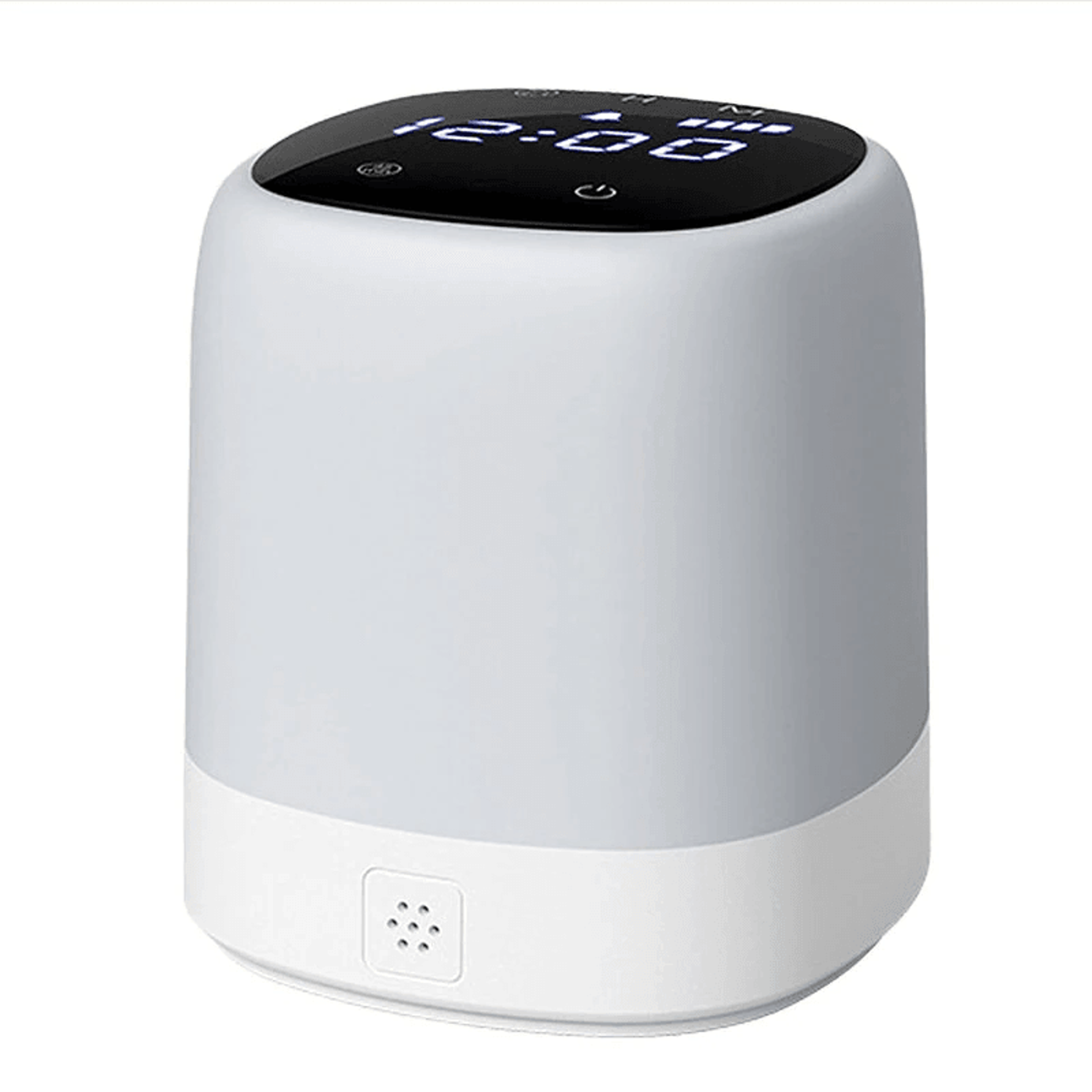 portable rechargeable night light with led clock display touch control remote and timer