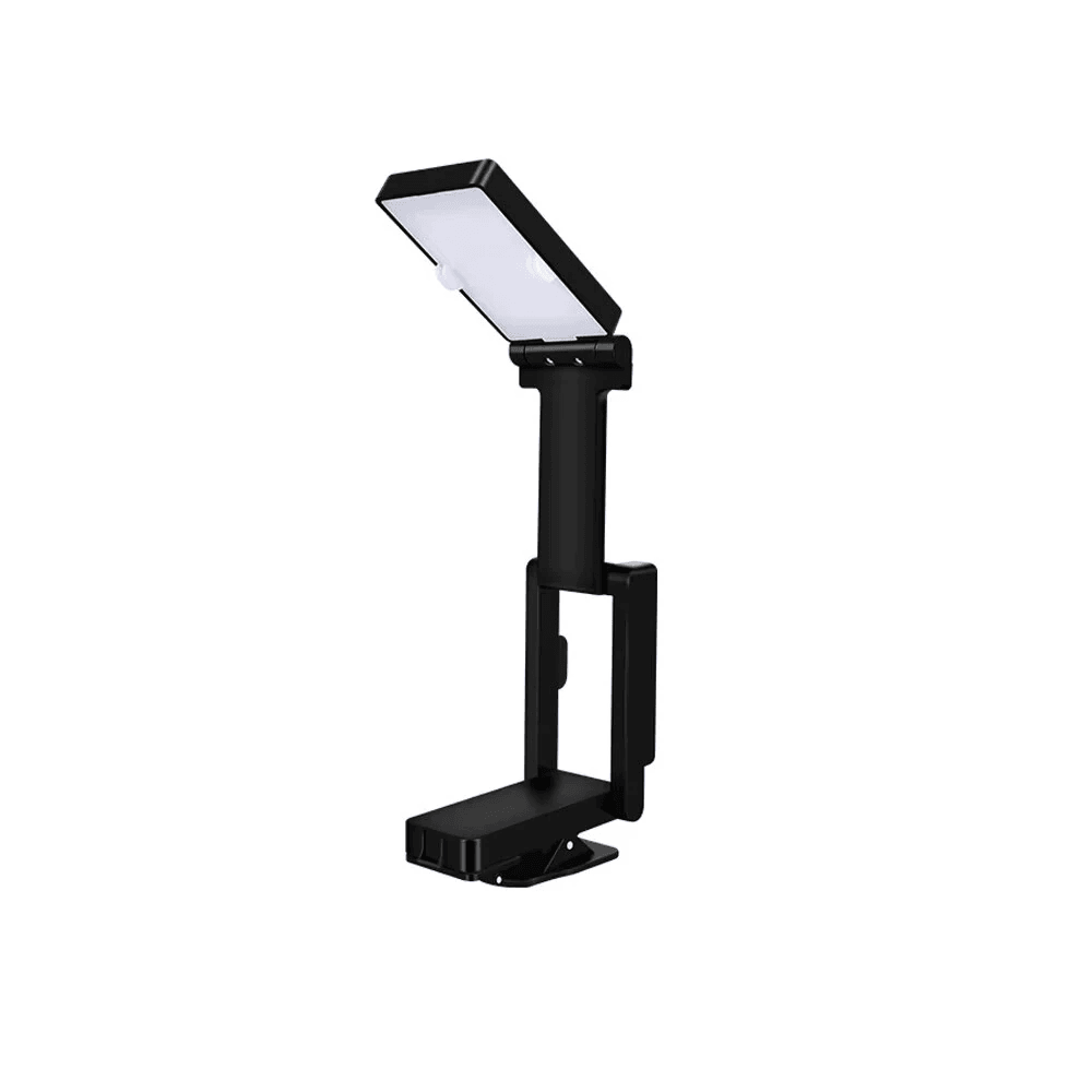 rechargeable foldable led clip on reading light with color modes and stepless dimming