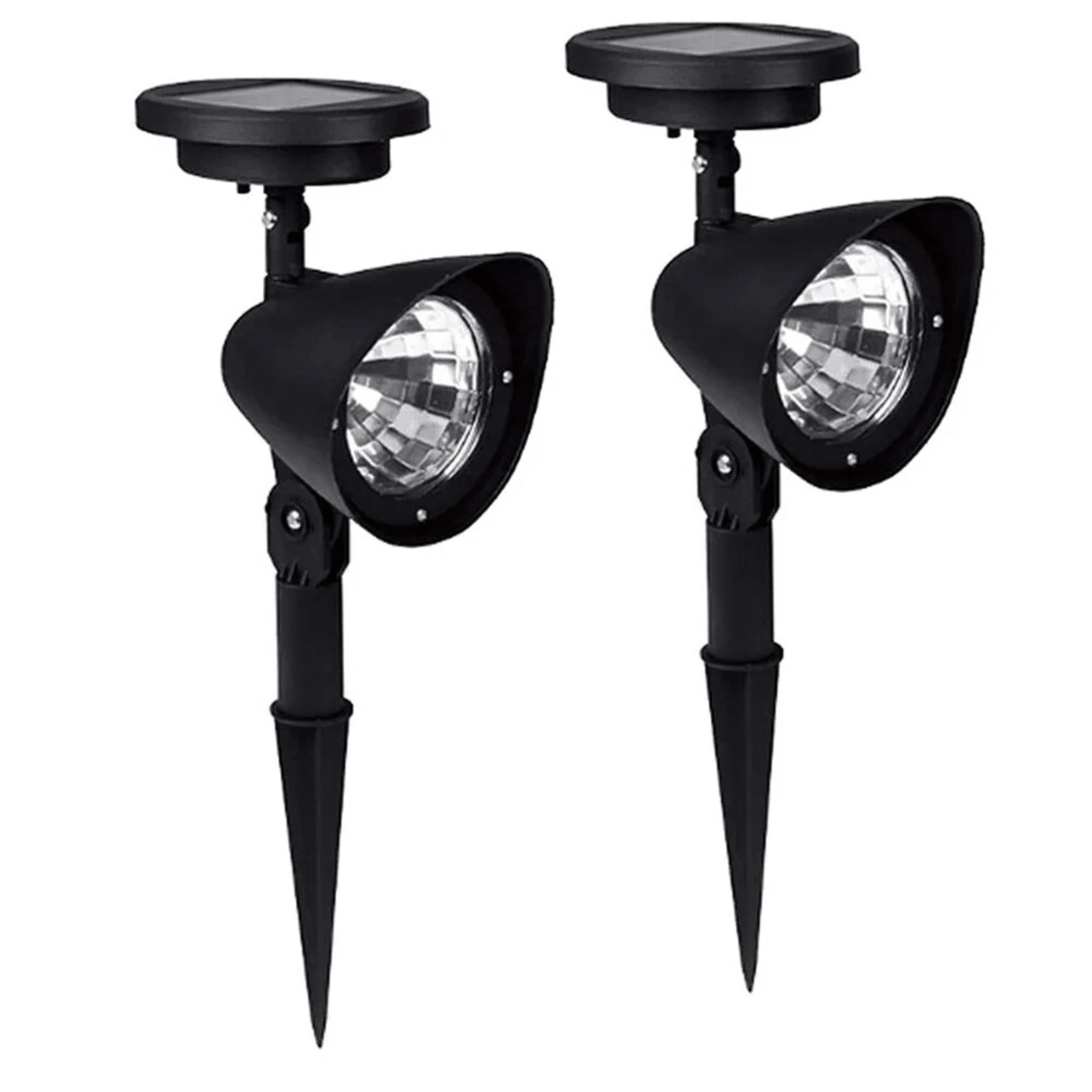 solar spotlights with led lights automatic on off sensor and waterproof outdoor design