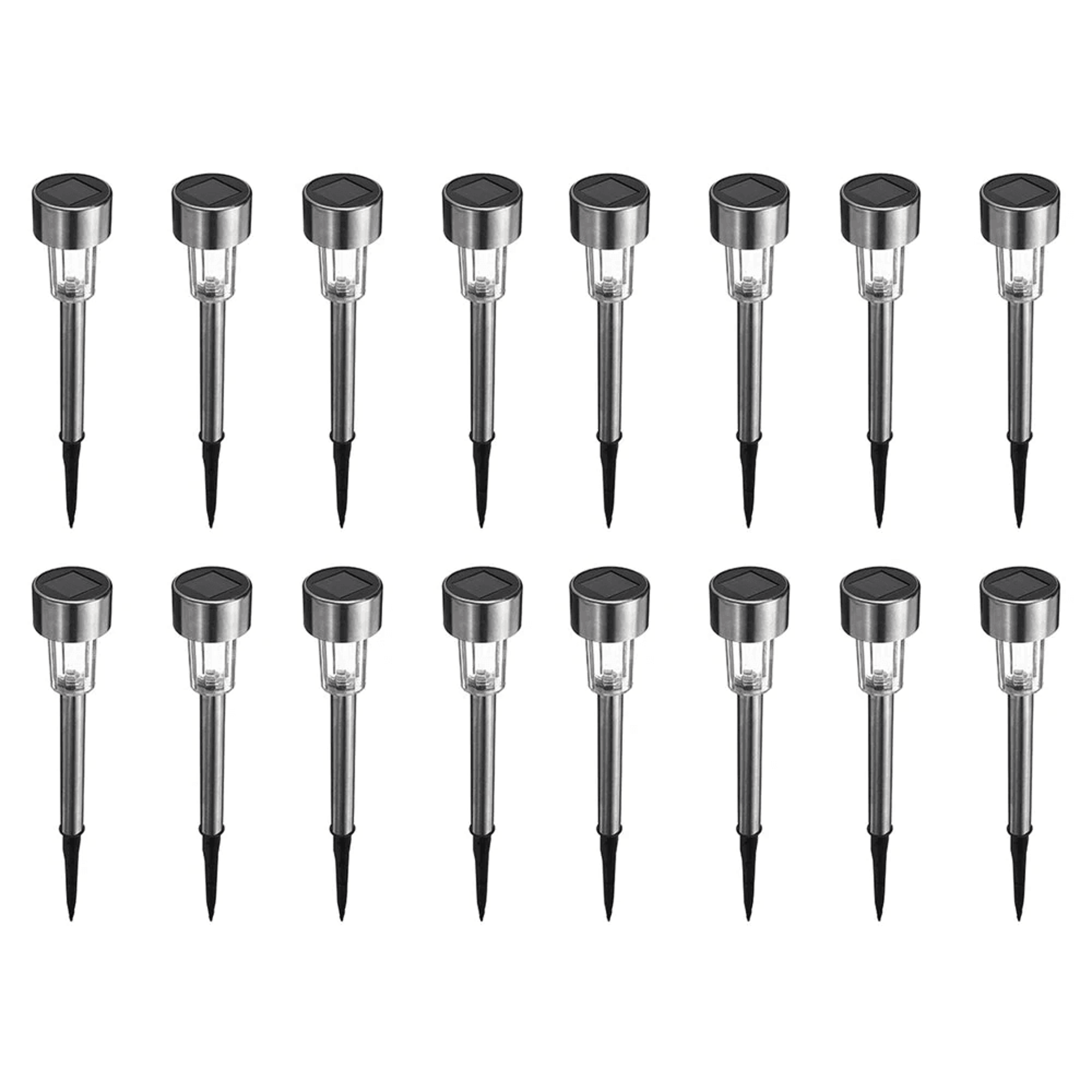 led solar garden lights stainless steel outdoor pathway lights