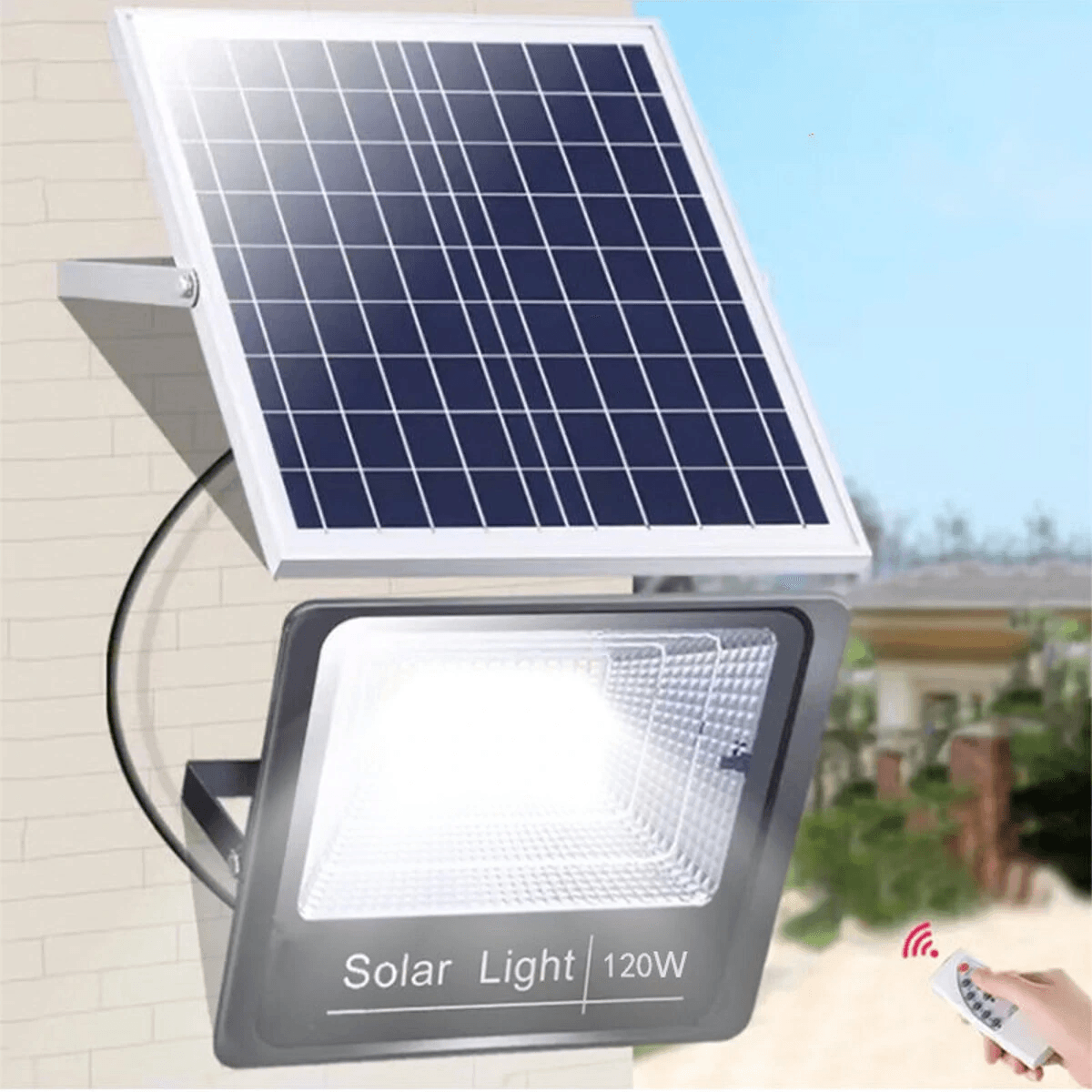 solar projection light with remote control led waterproof outdoor lamp
