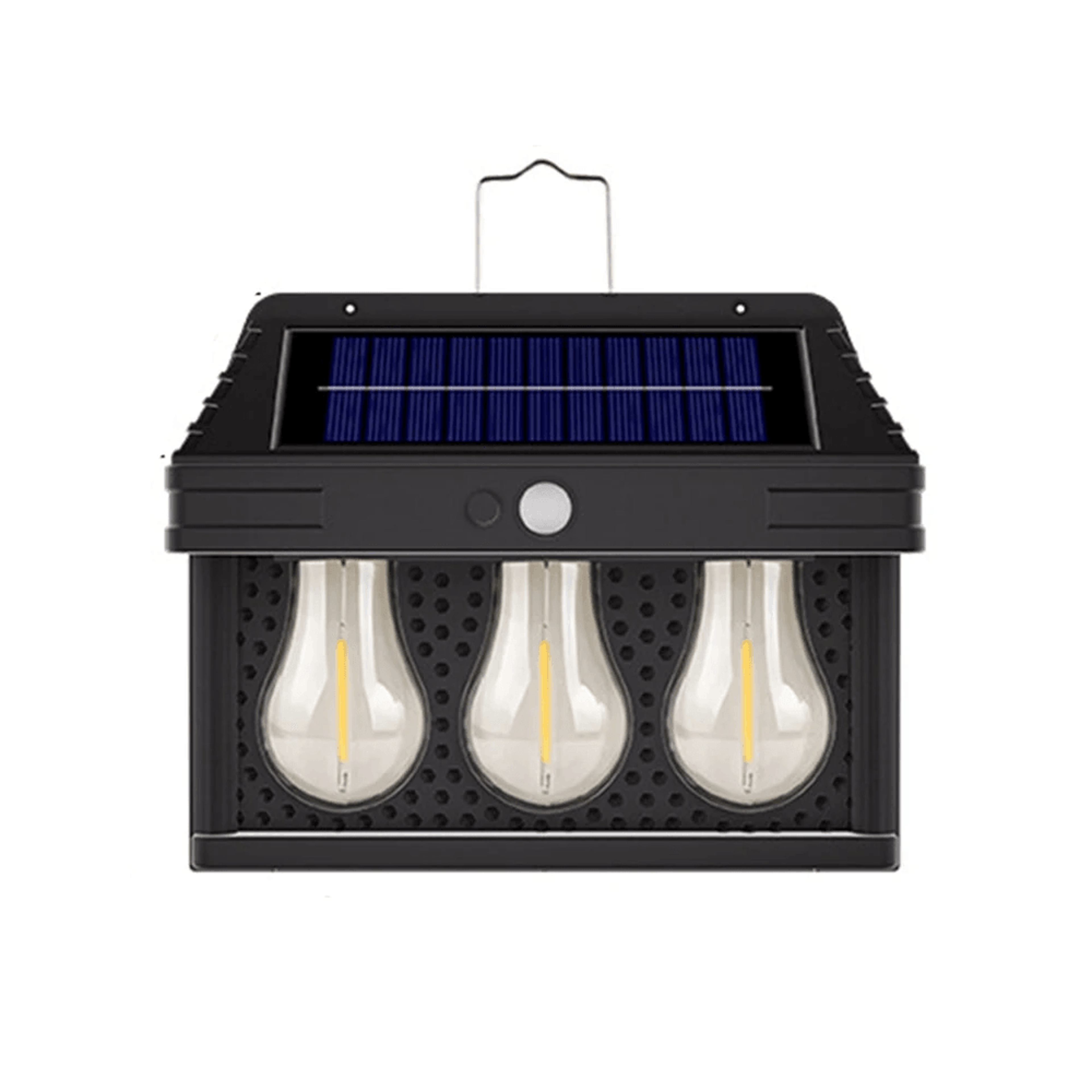 solar wall light with motion sensor warm light modes outdoor garden lamp