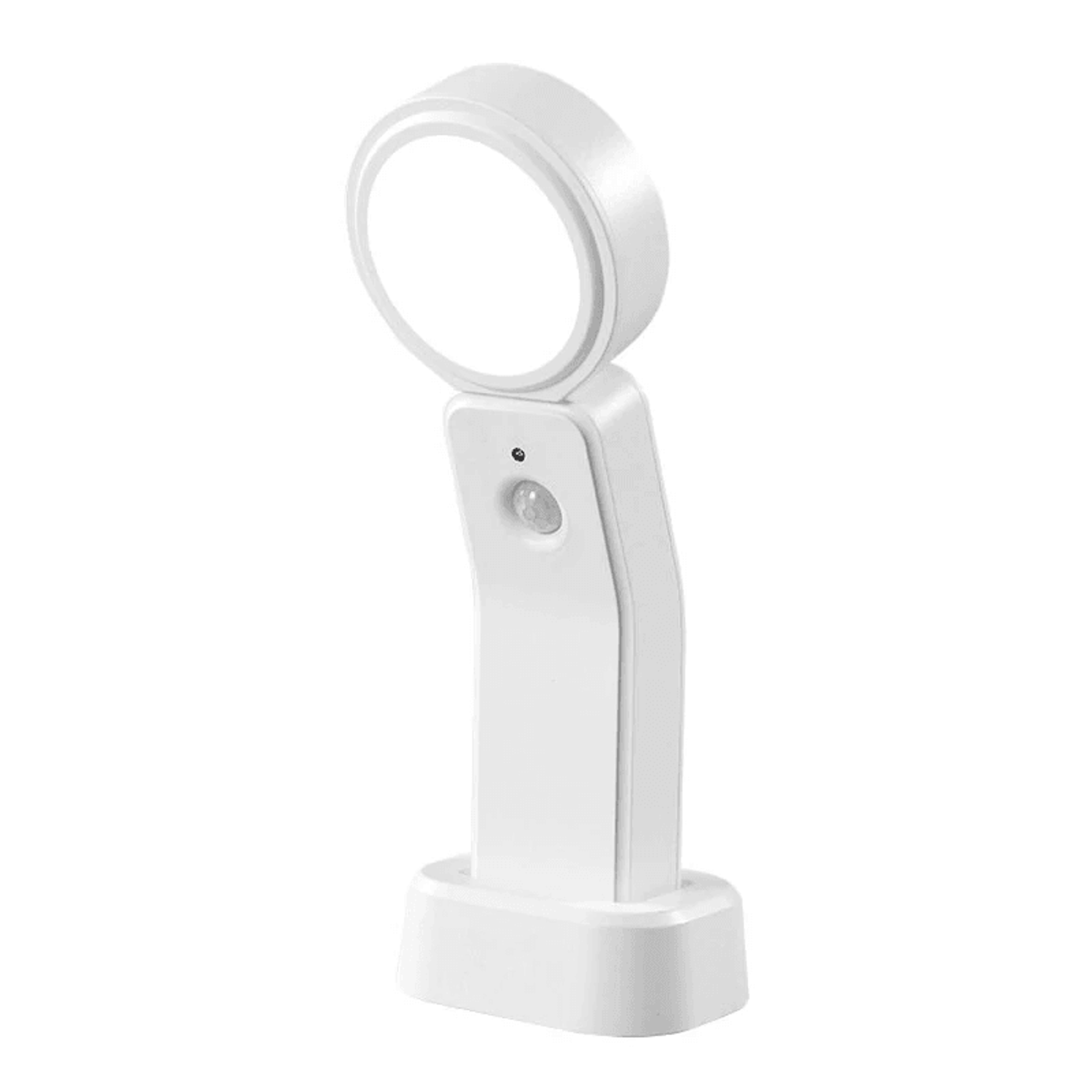 rechargeable motion sensor night light with rotatable design and dual bases