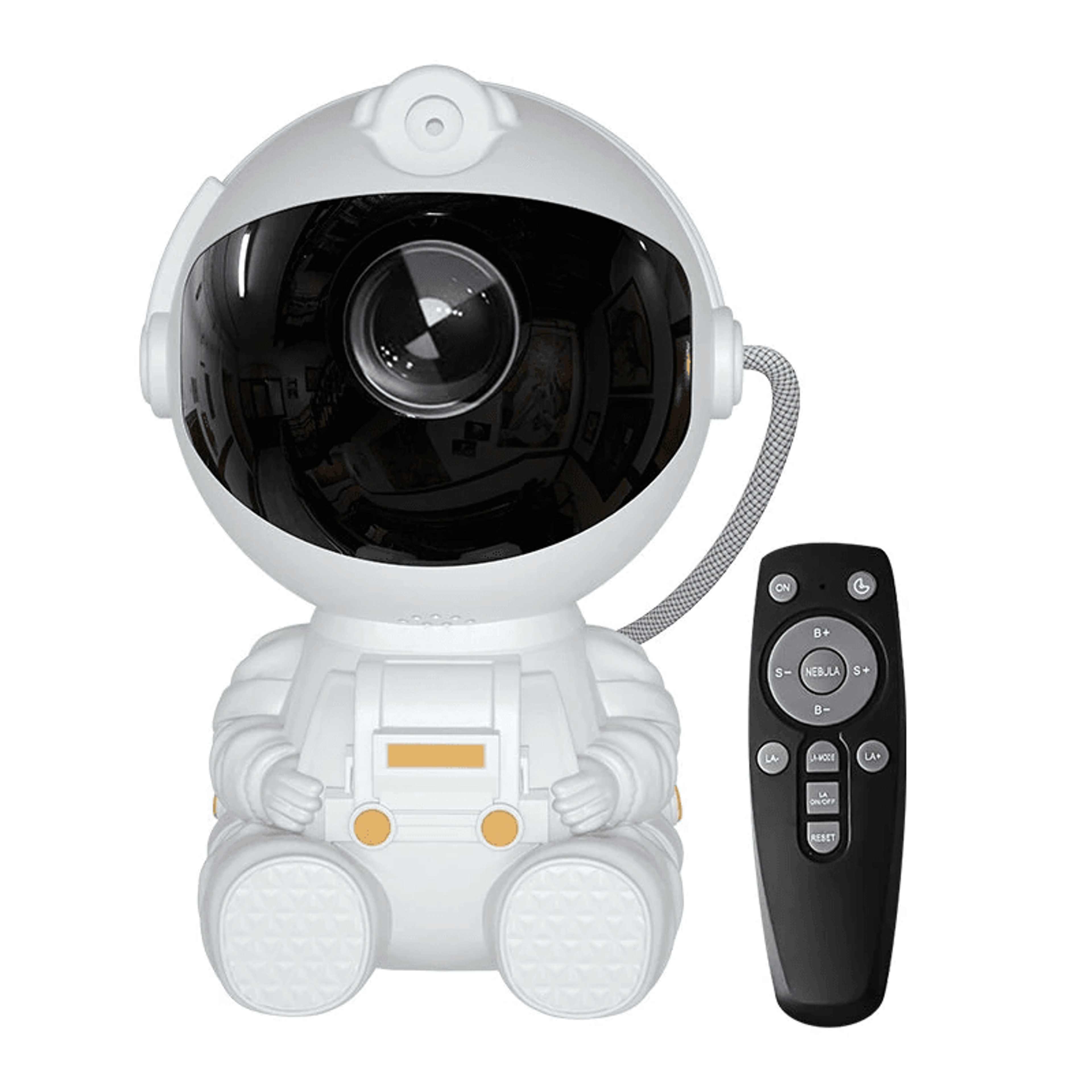 astronaut starry sky projector lamp with dynamic lighting modes and remote control