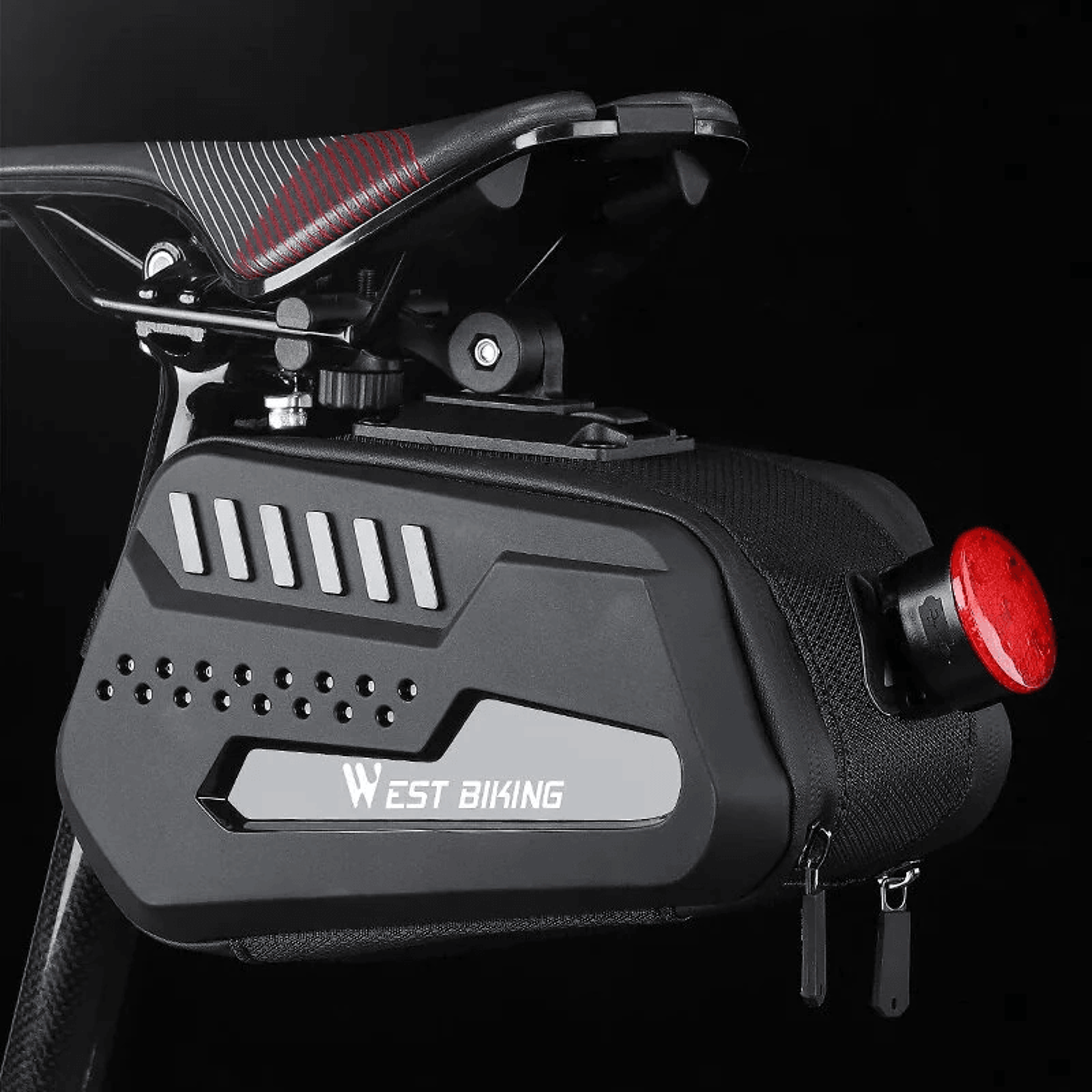 waterproof bike saddle bag hard shell rear cycling bag for bike tools and accessories