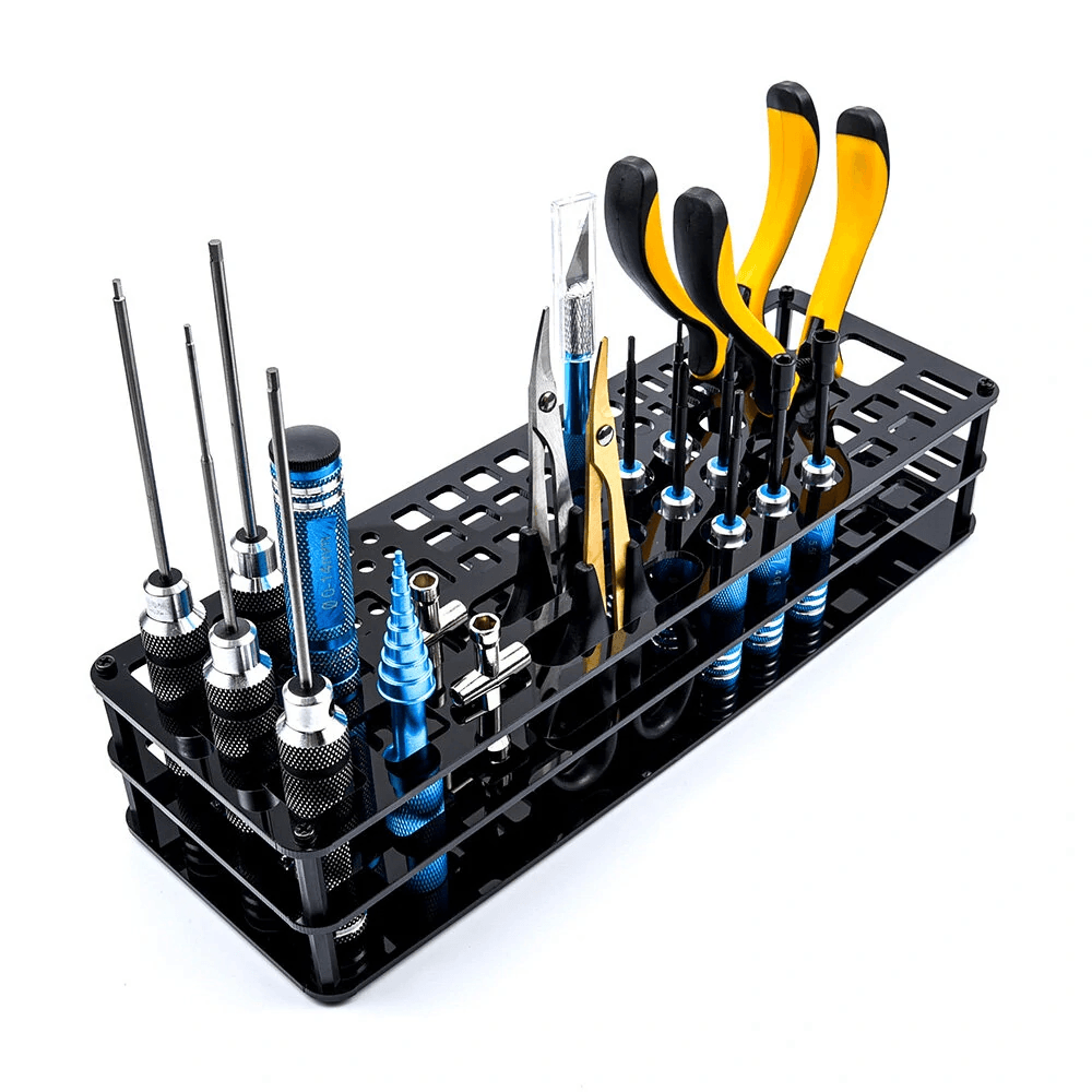 hole screwdriver storage rack acrylic and plastic tool organizer