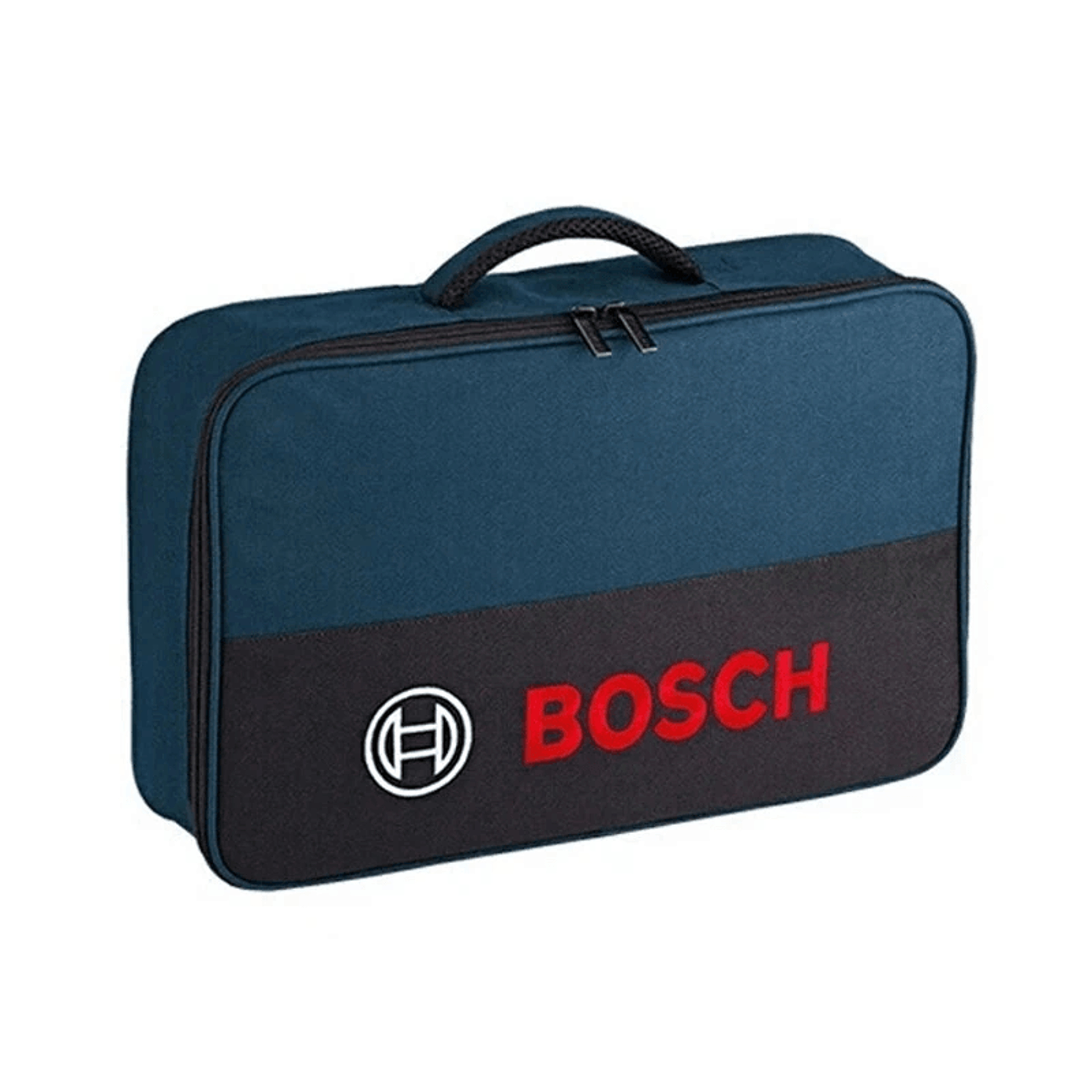 portable polyester power tool storage bag with reinforced carry handles