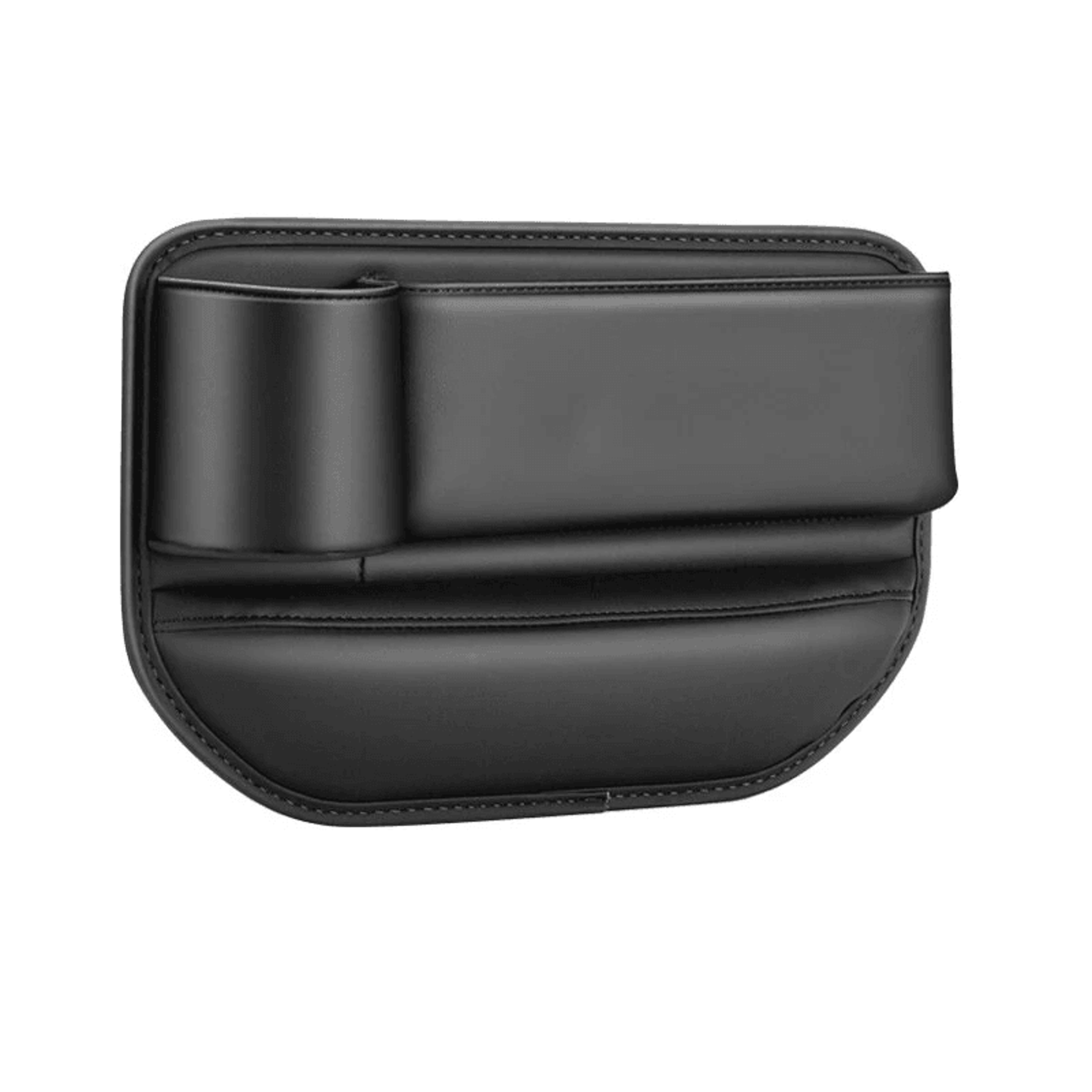 car seat gap filler organizer with cup holder and storage compartments