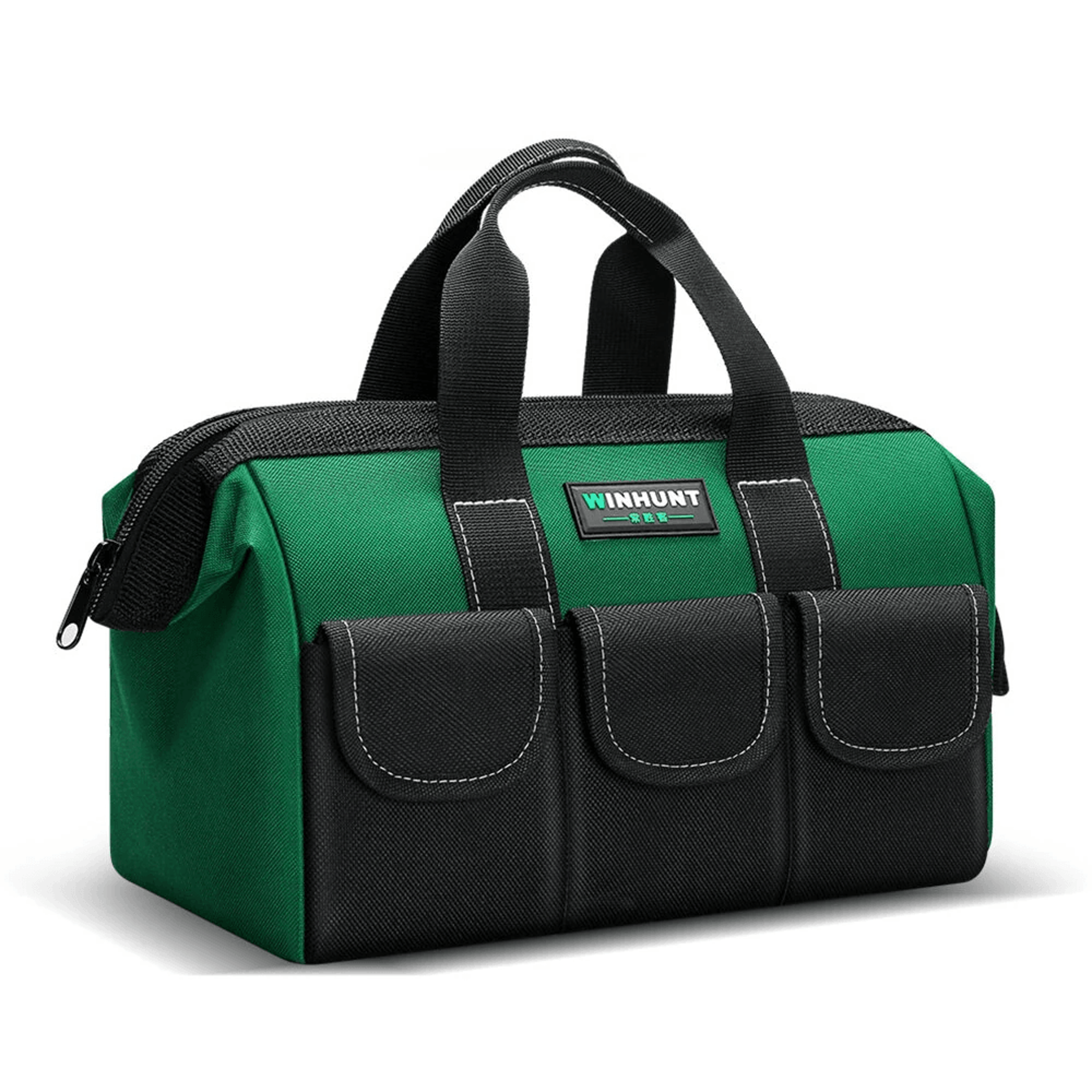 large capacity oxford cloth tool bag with multiple pockets and zipper closure