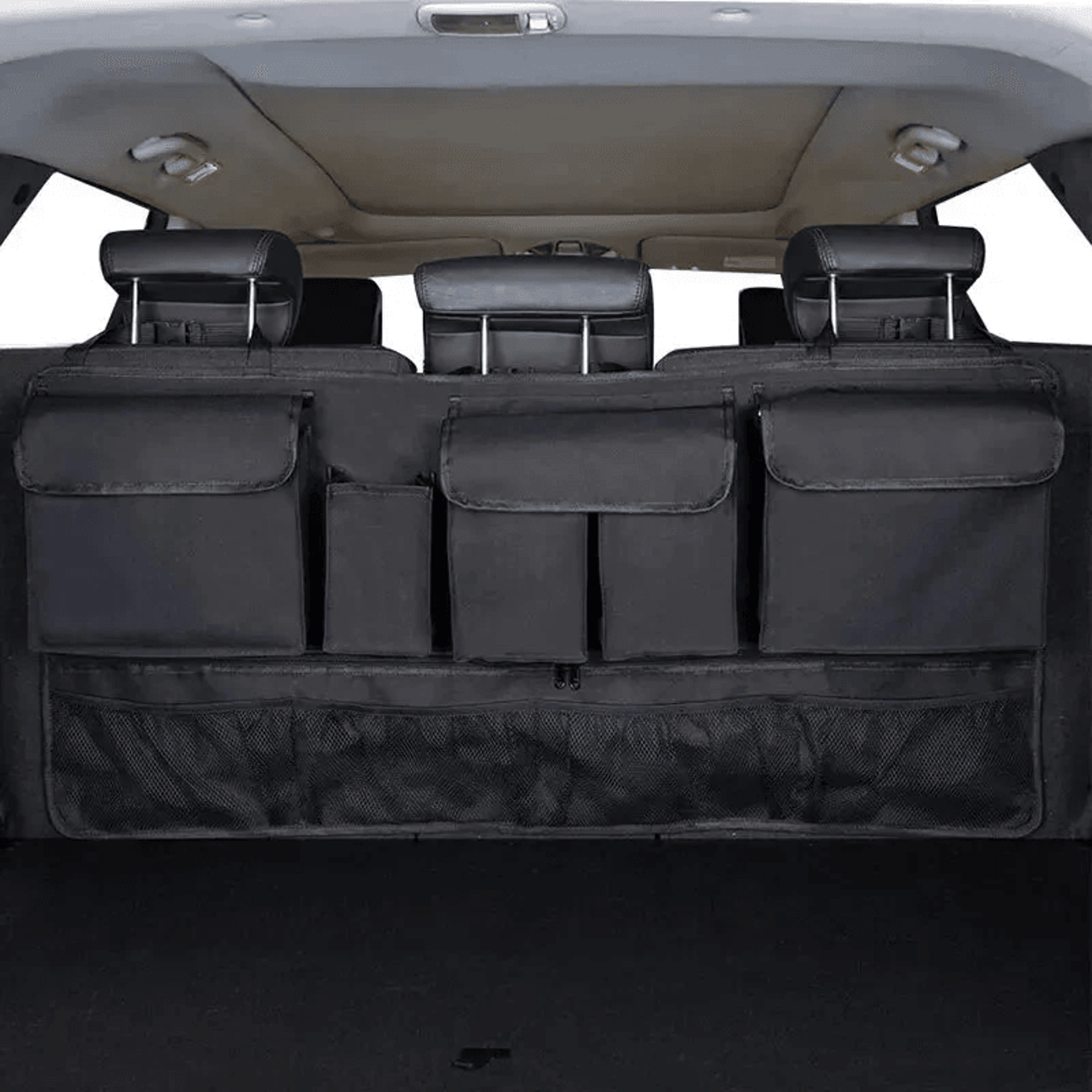 car seat back organizer with pockets waterproof oxford cloth hanging storage bag