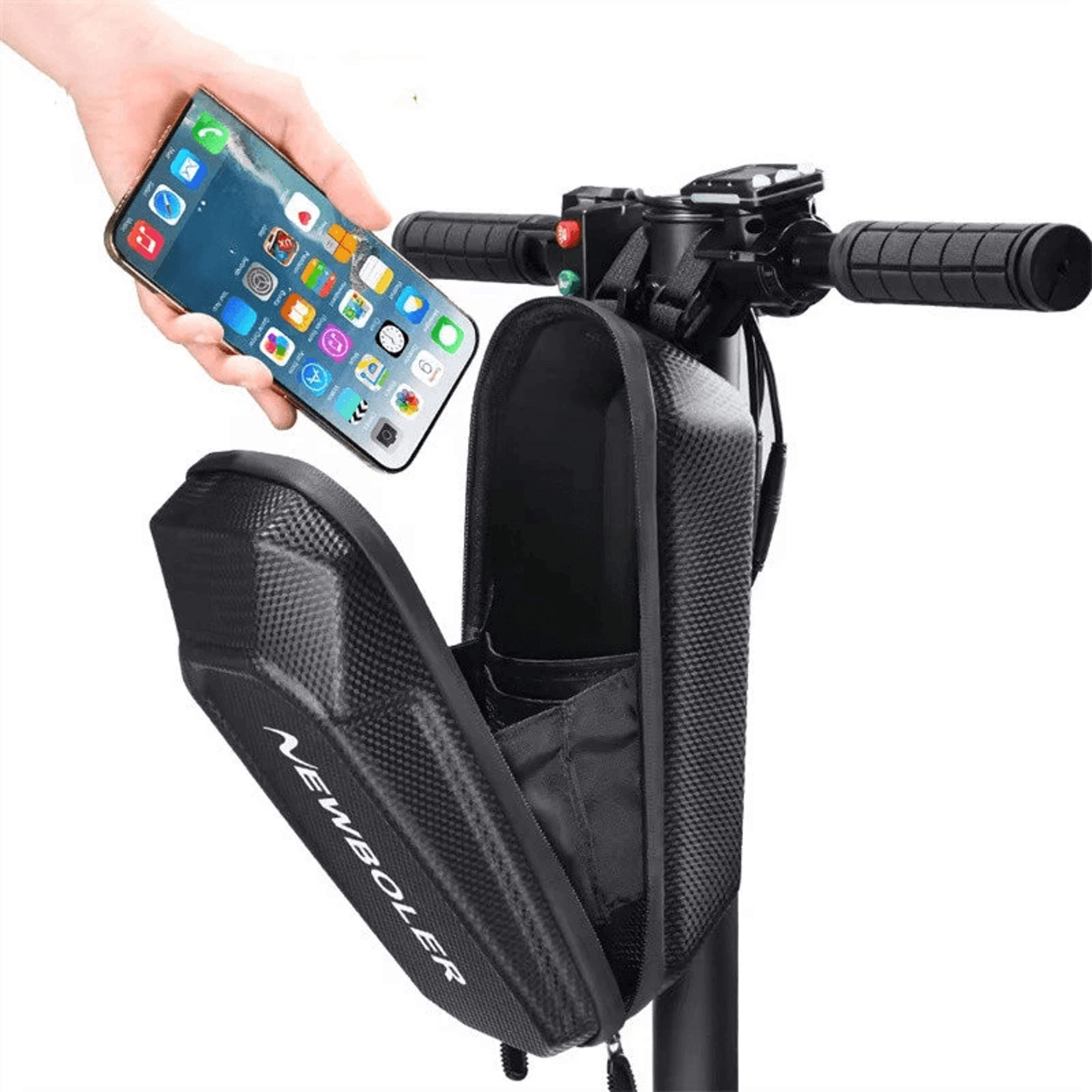 electric scooter storage bag large capacity hard shell reflective carrying bag