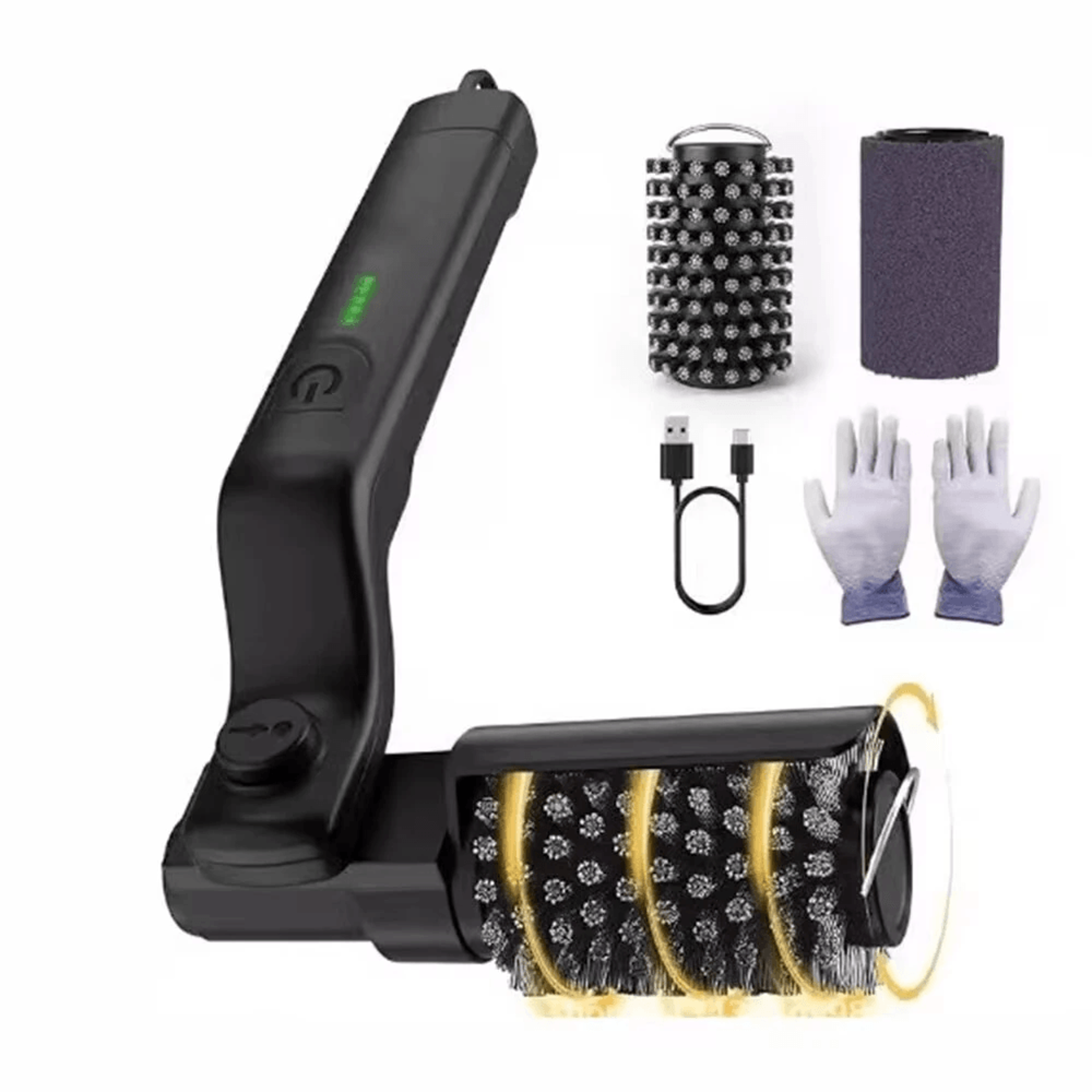 cordless electric grill brush with speeds degree adjustable head and waterproof design