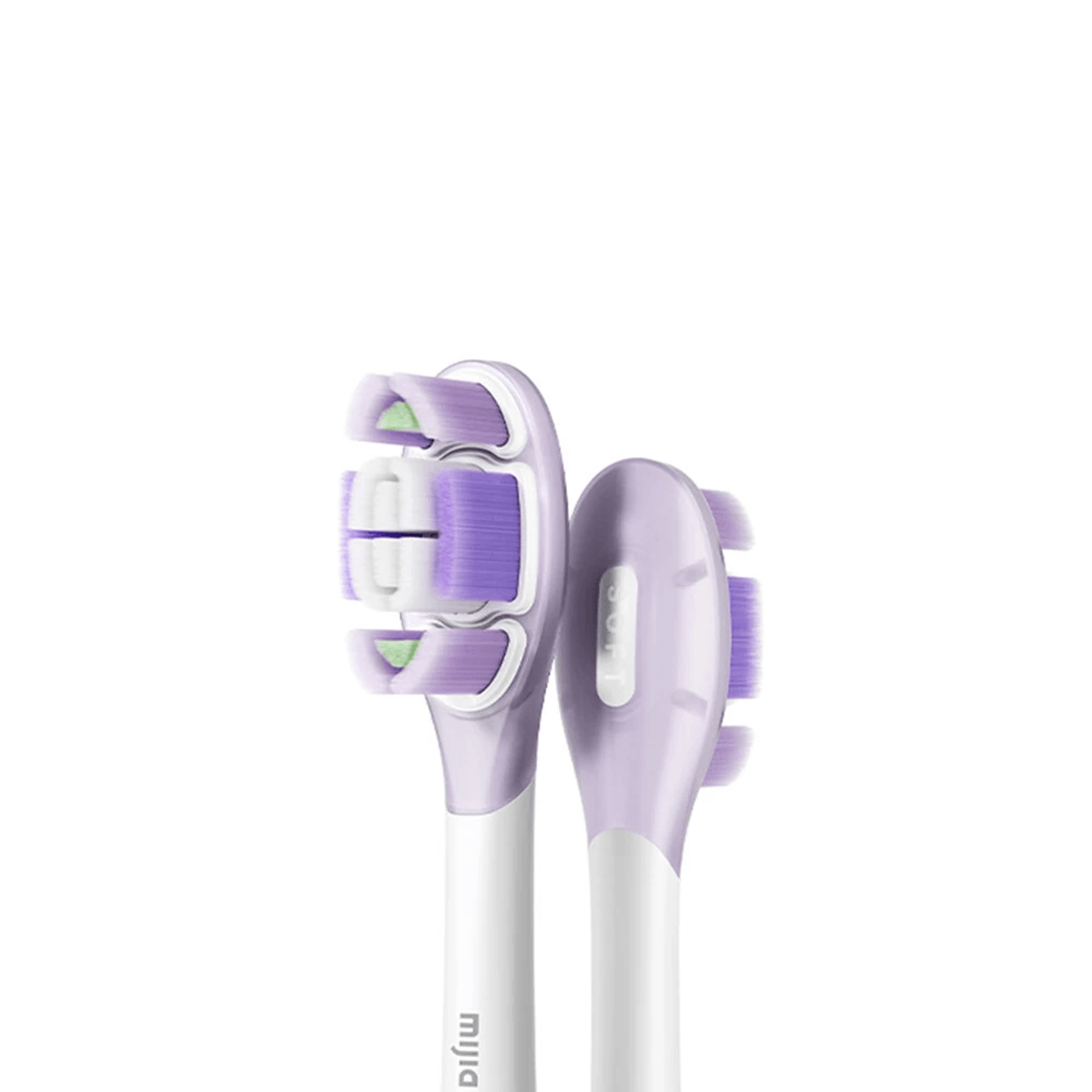 shock absorbing replacement electric toothbrush head with ultra soft bristles