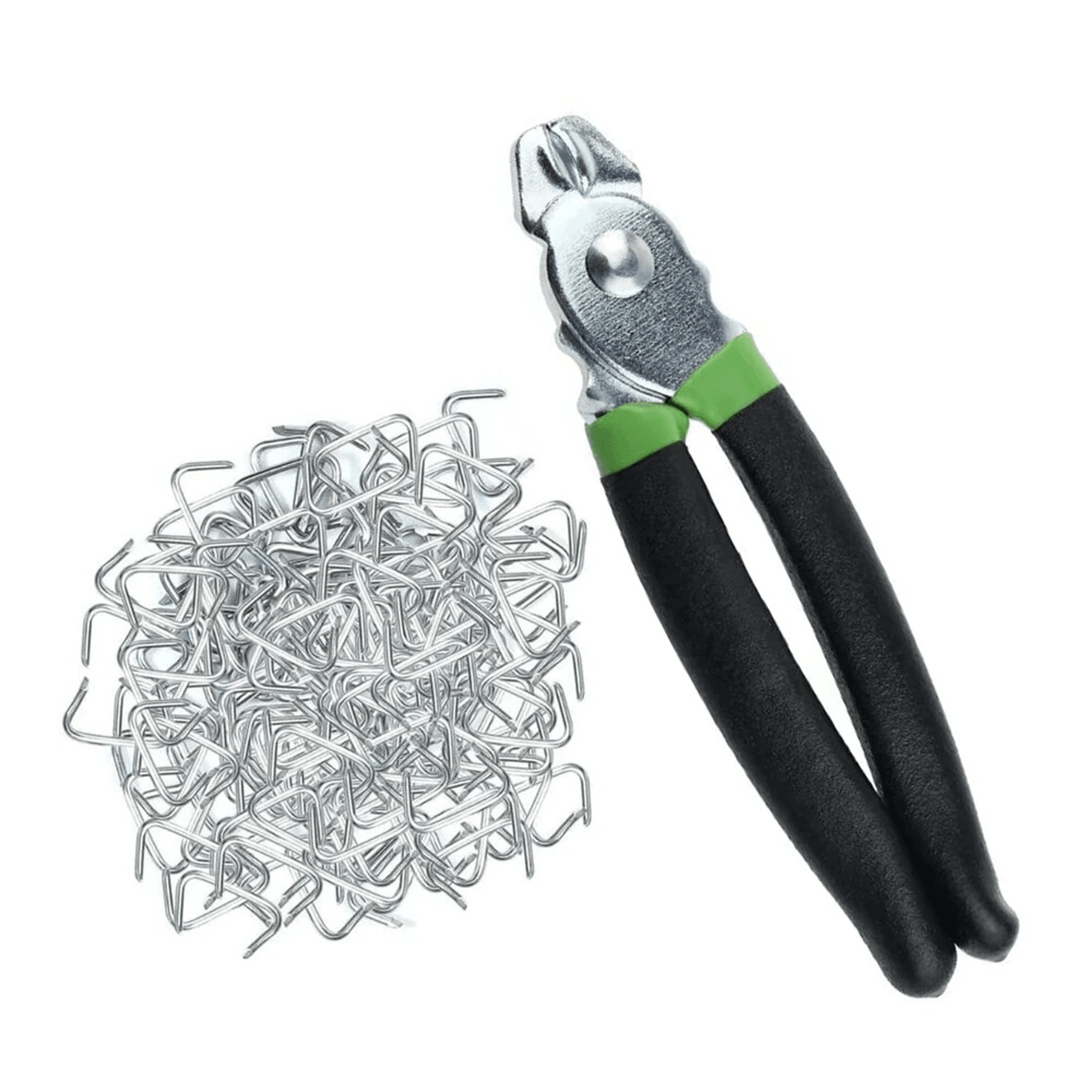 hog ring pliers kit with galvanized rings spring loaded non slip grip