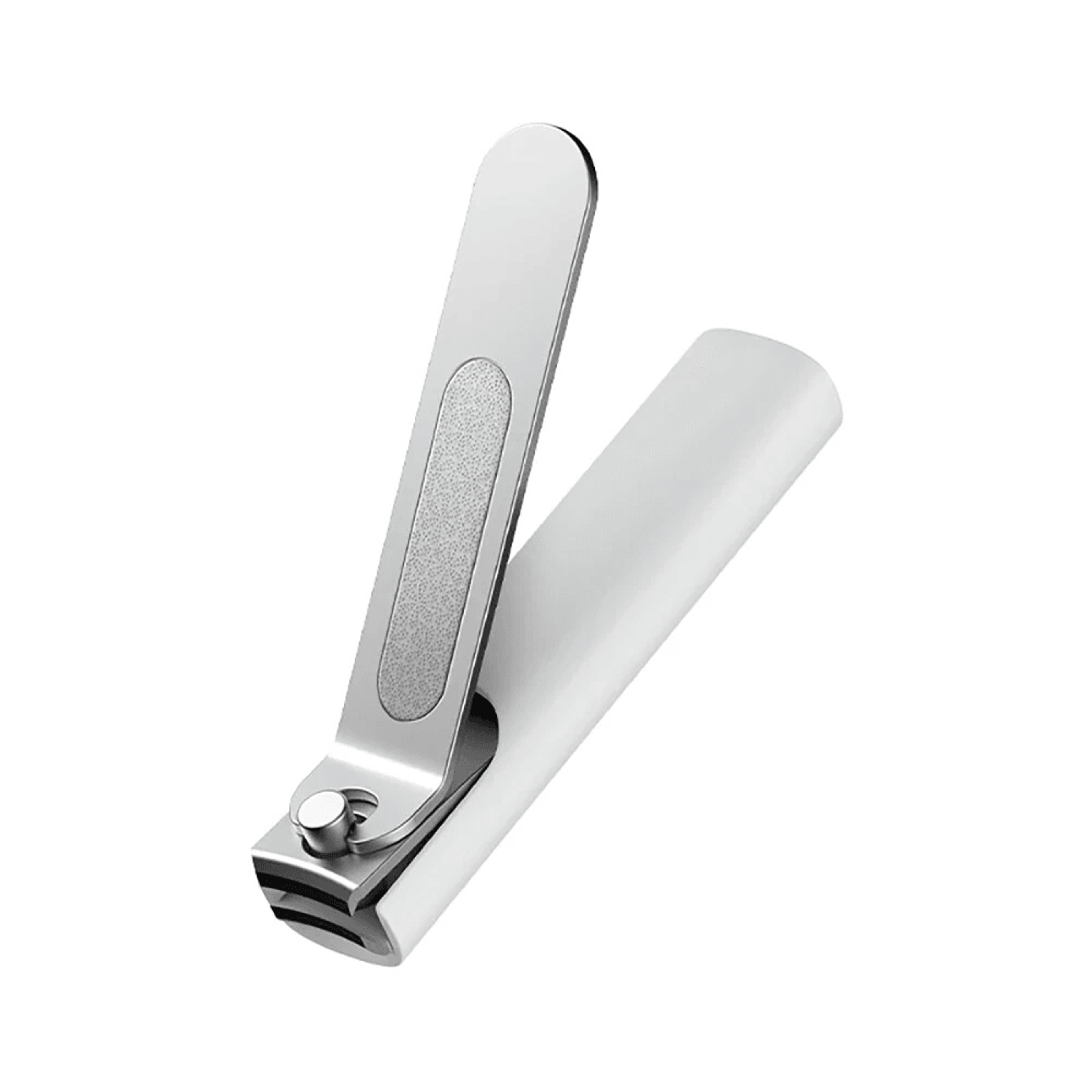 portable stainless steel nail clipper with anti splash cover and storage tray