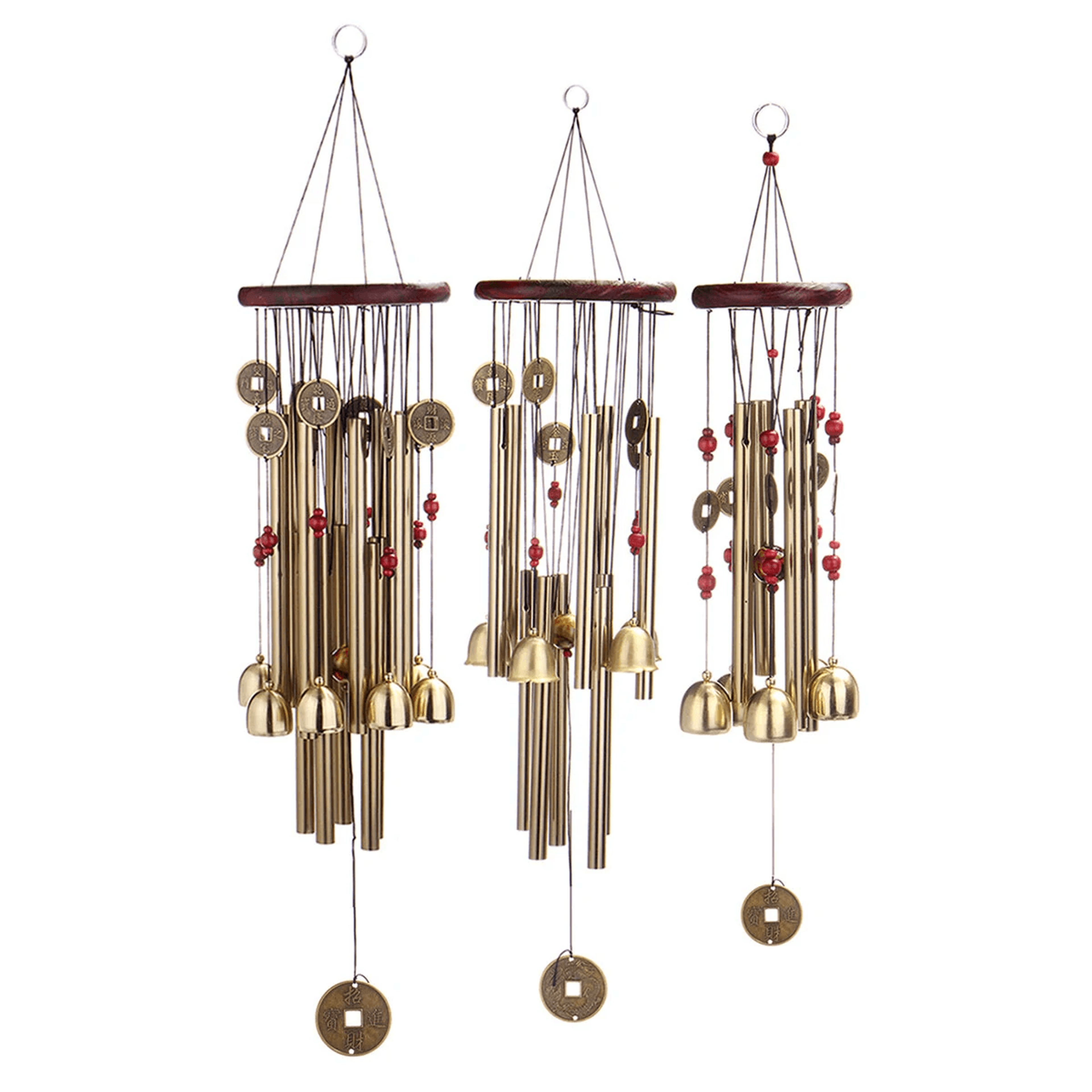 solid wood bronze metal anti rust copper alloy wind chime