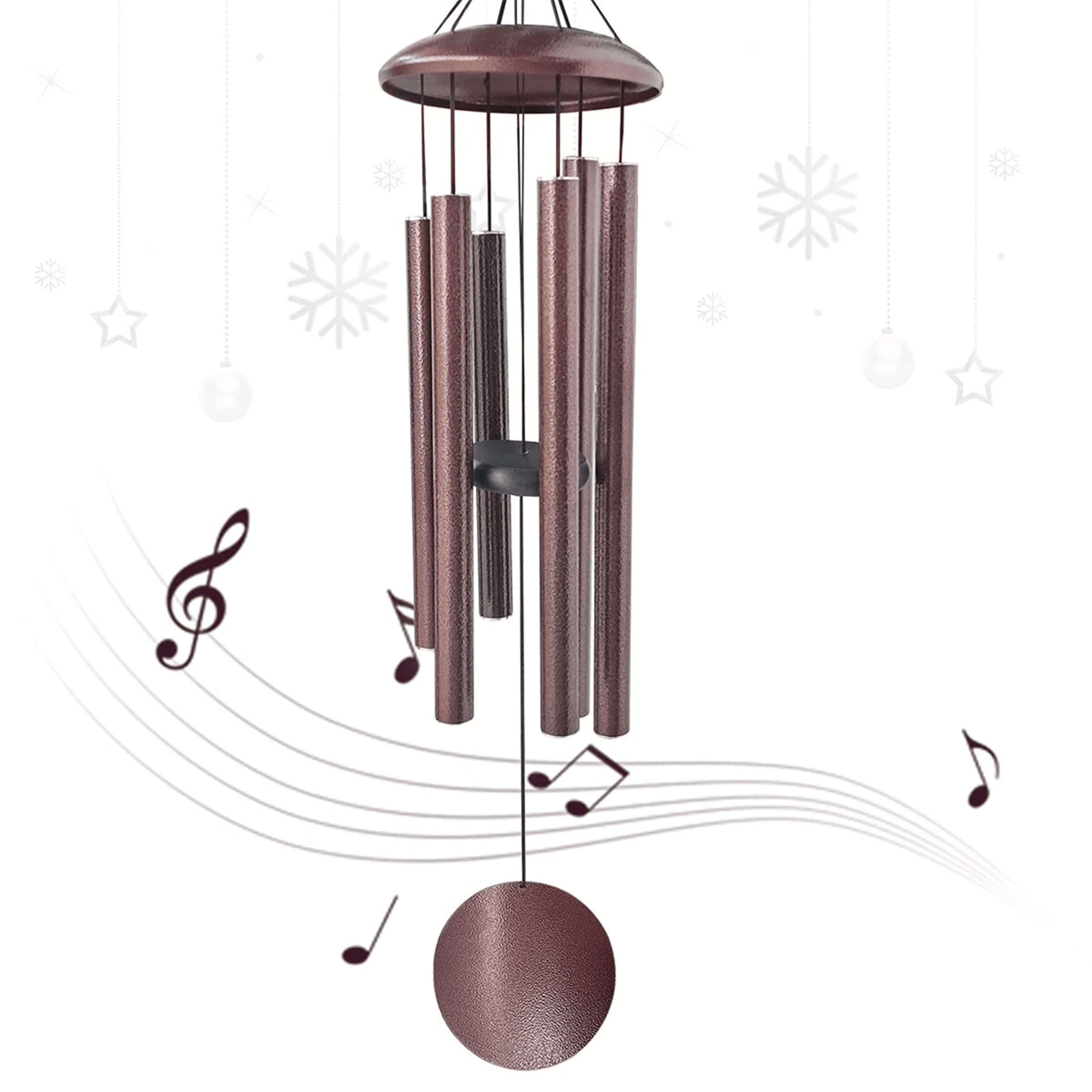 outdoor deep tone wind chimes bronze metal pipe wind chime