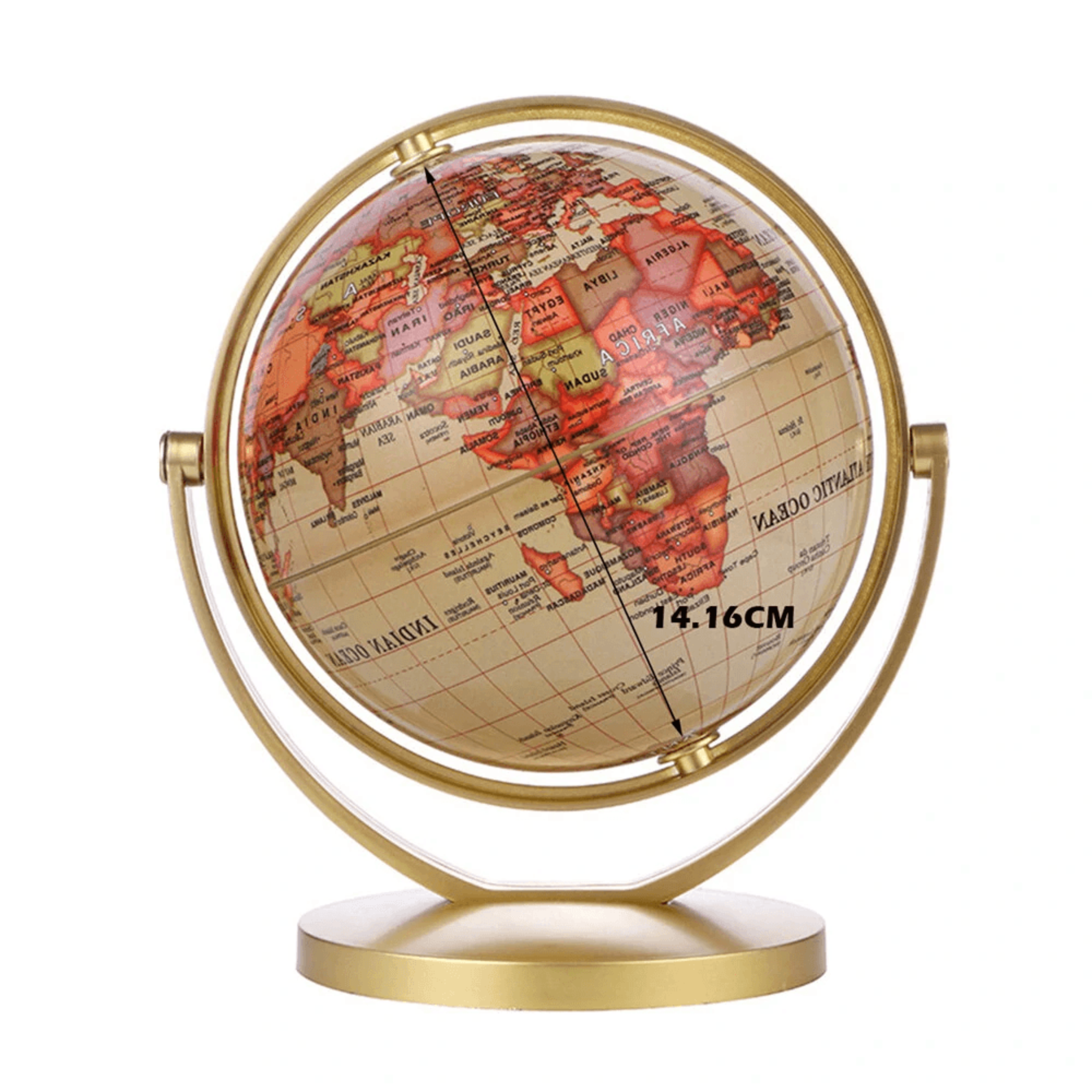 world globe map degree rotating earth atlas map geography education toy desktop gift