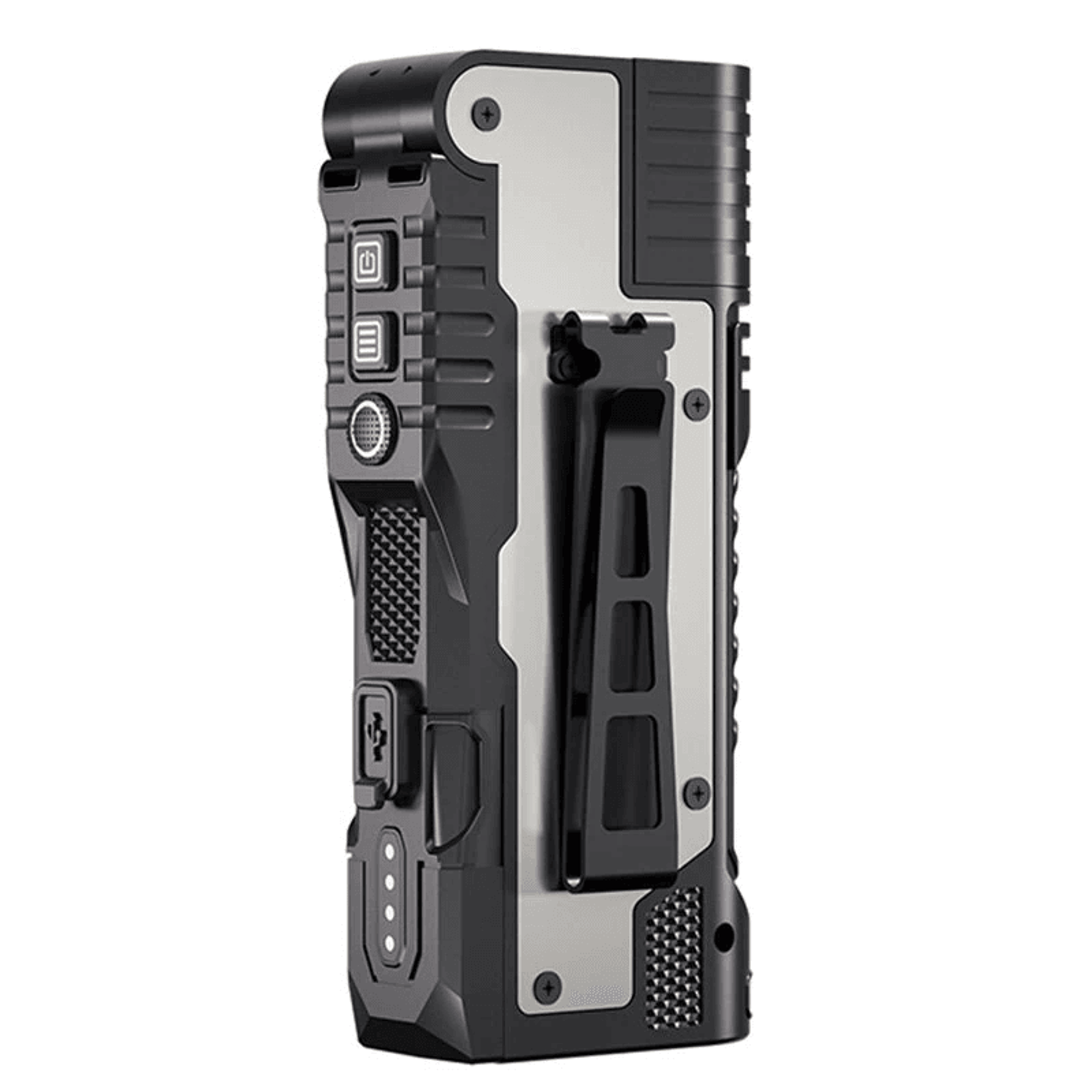 rechargeable flashlight work light with laser and tripod mount