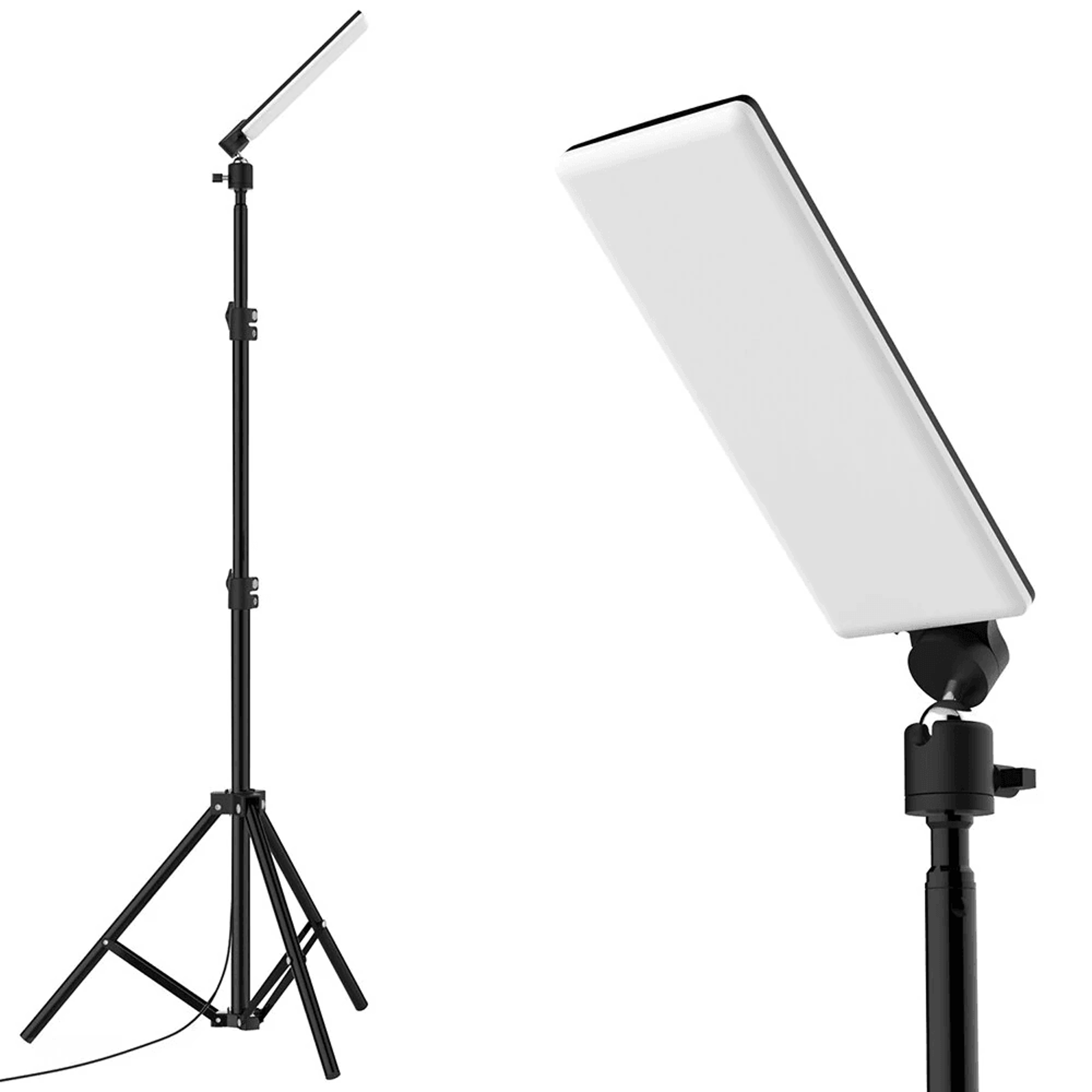 led work lamp led retractable tripod stand portable camping light brightness adjustable