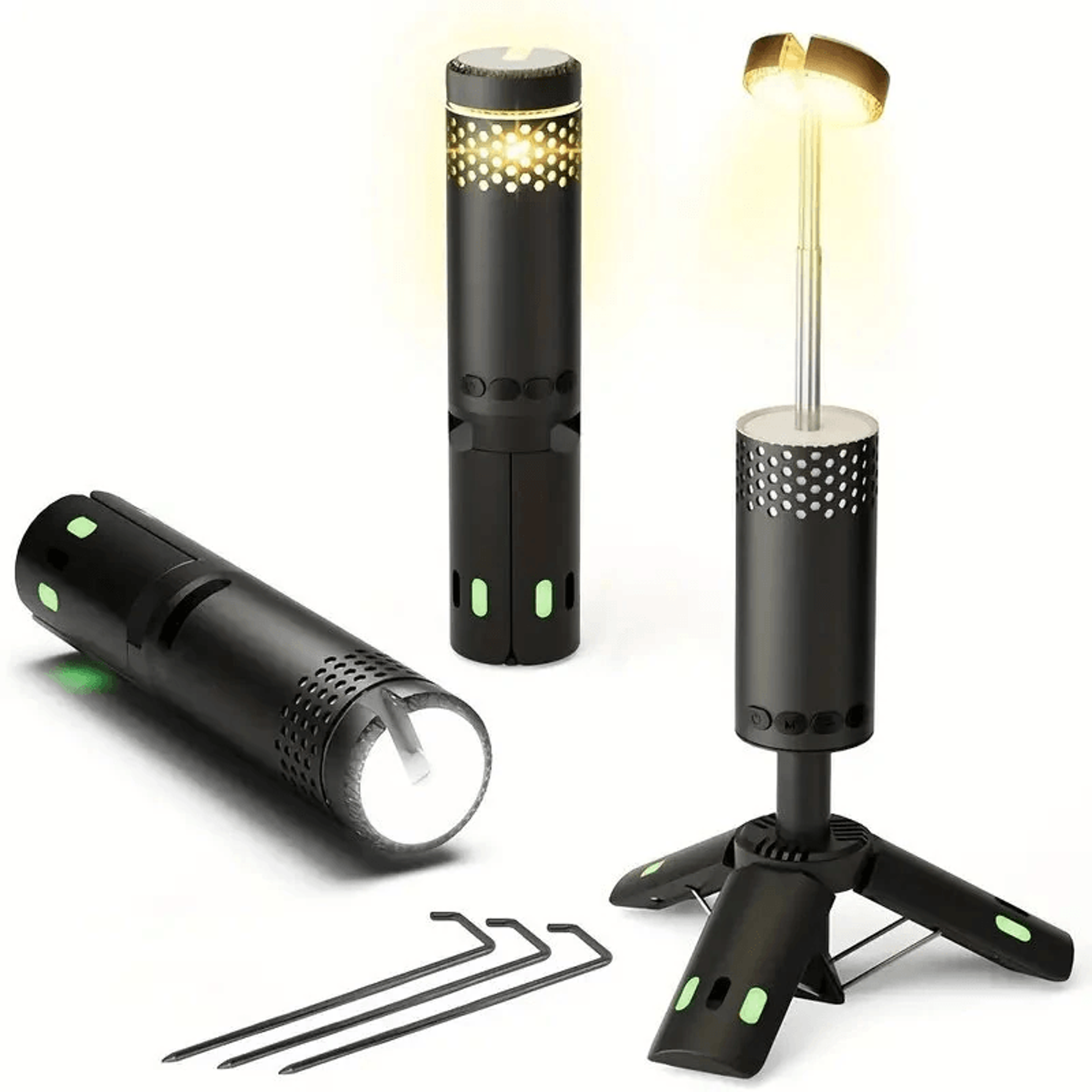 height adjustable telescopic camping light usb rechargeable portable led work light