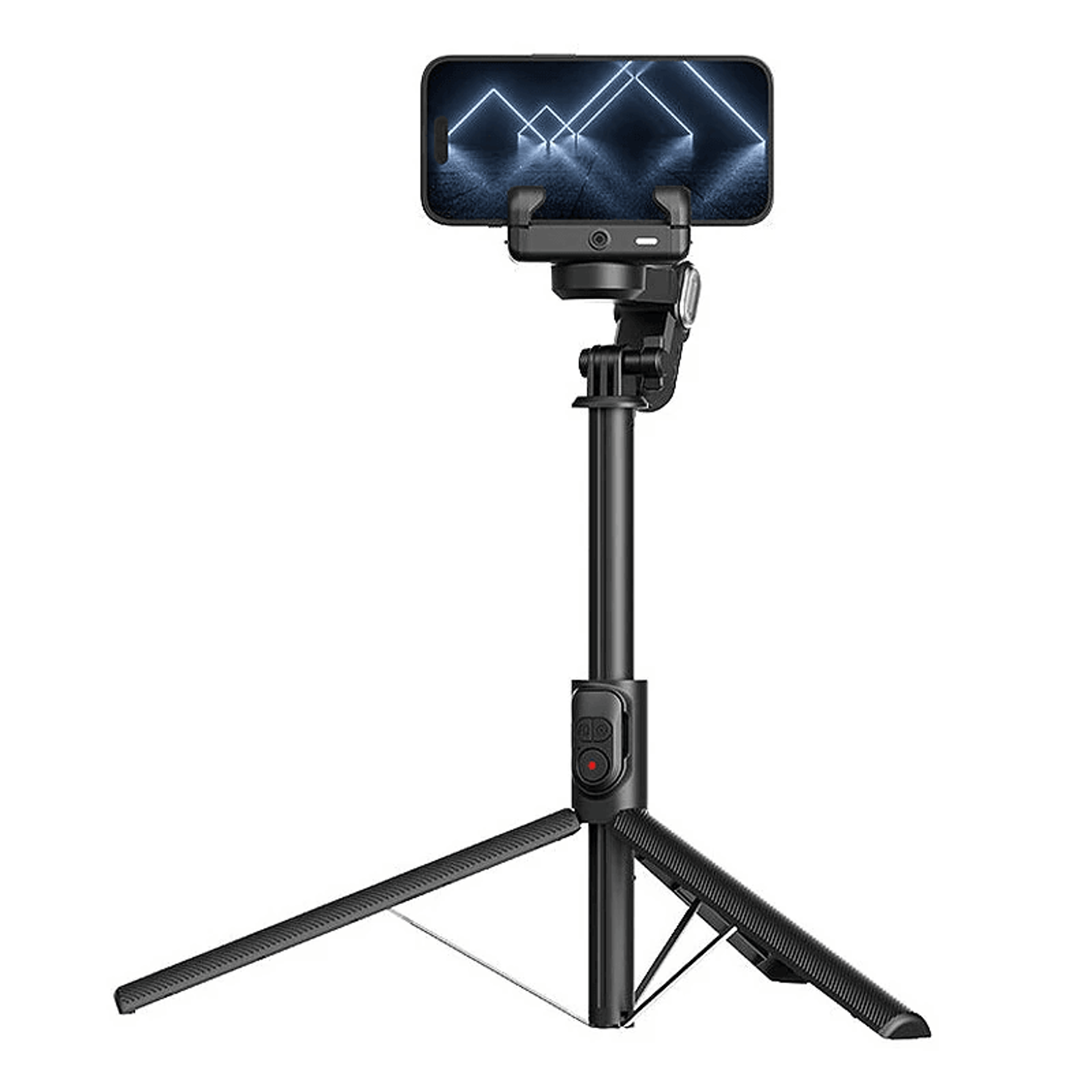 handheld gimbal selfie stick tripod with fill light and ai face tracking