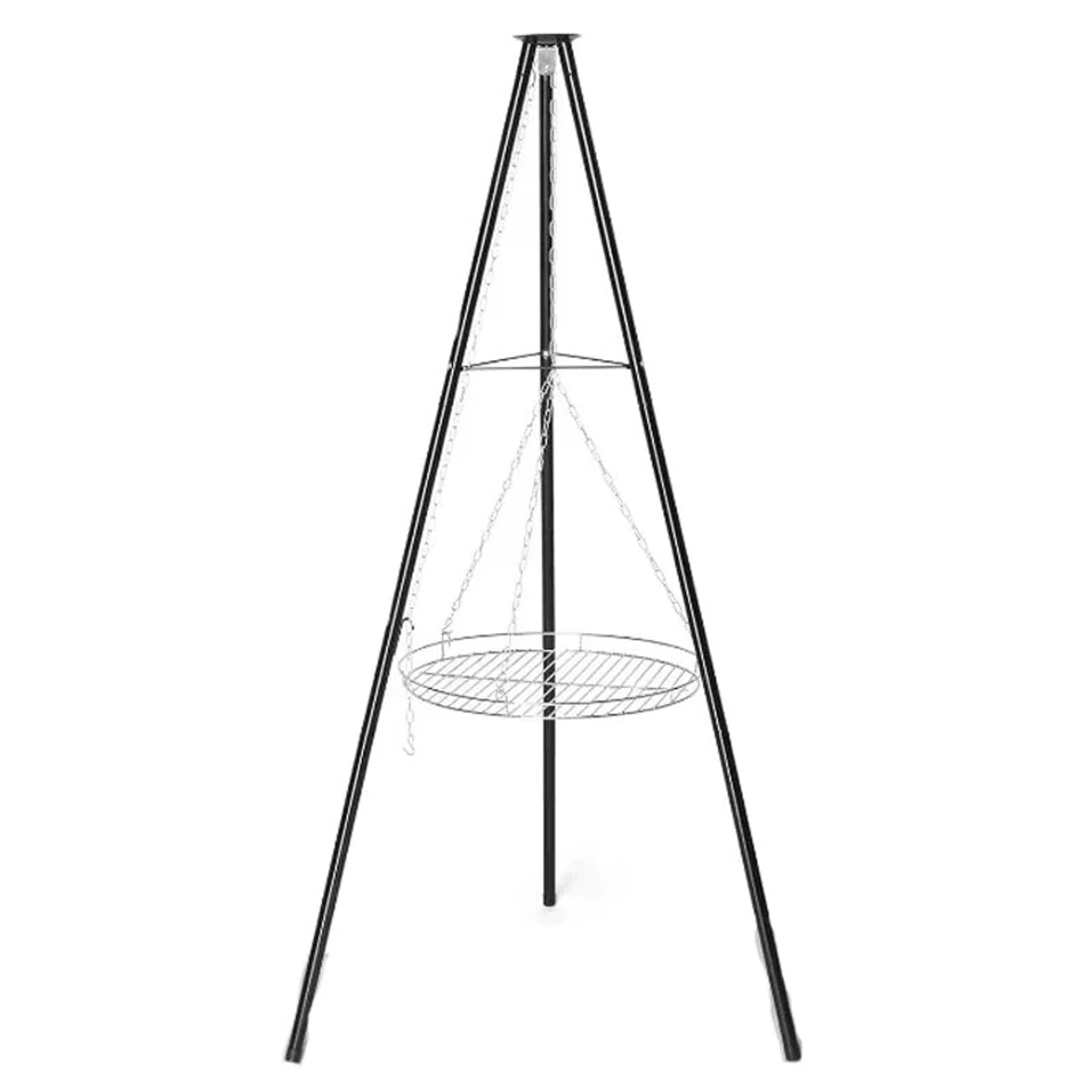 outdoor camping bbq tripod grill stainless steel hanger