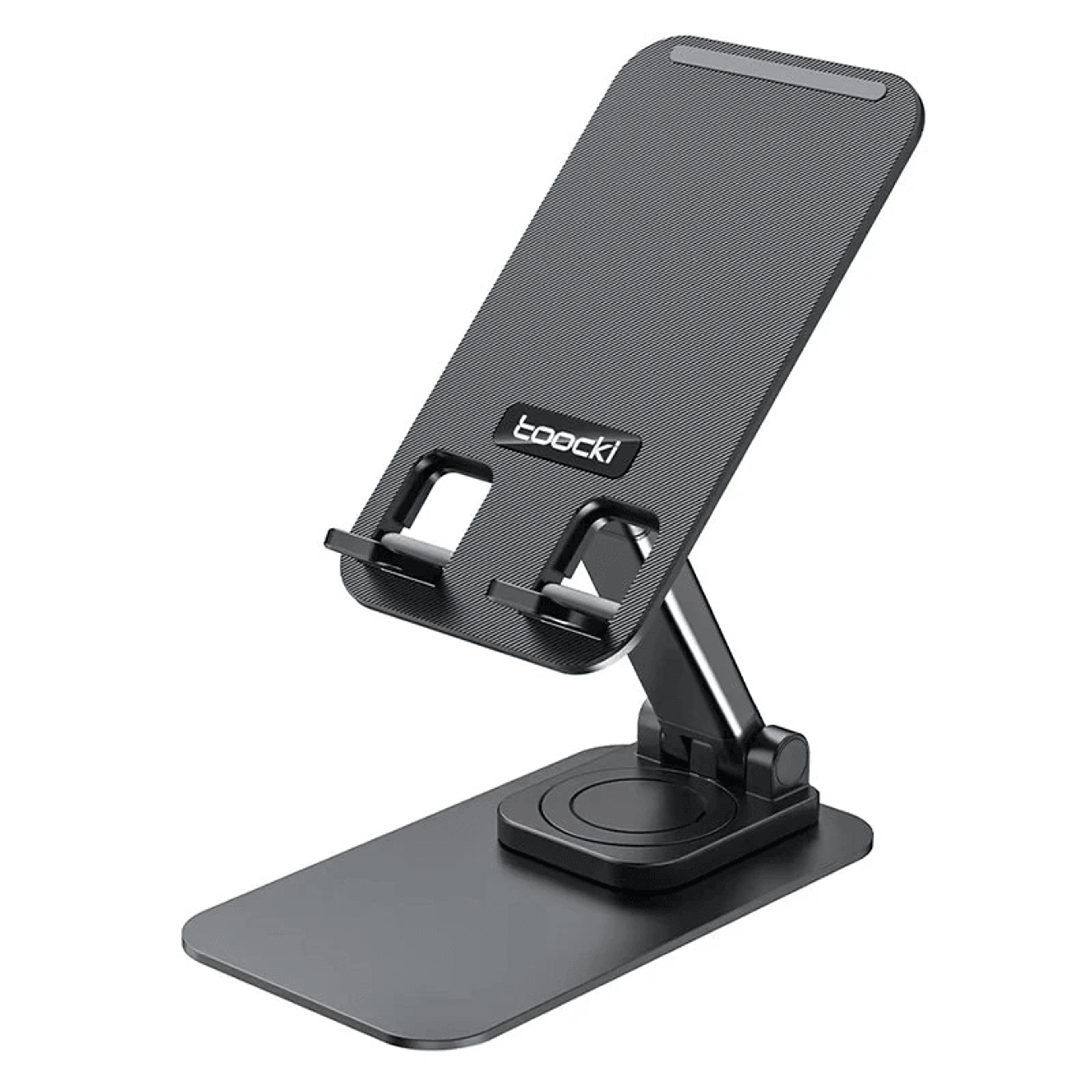rotating adjustable desktop phone holder metal phablet stand