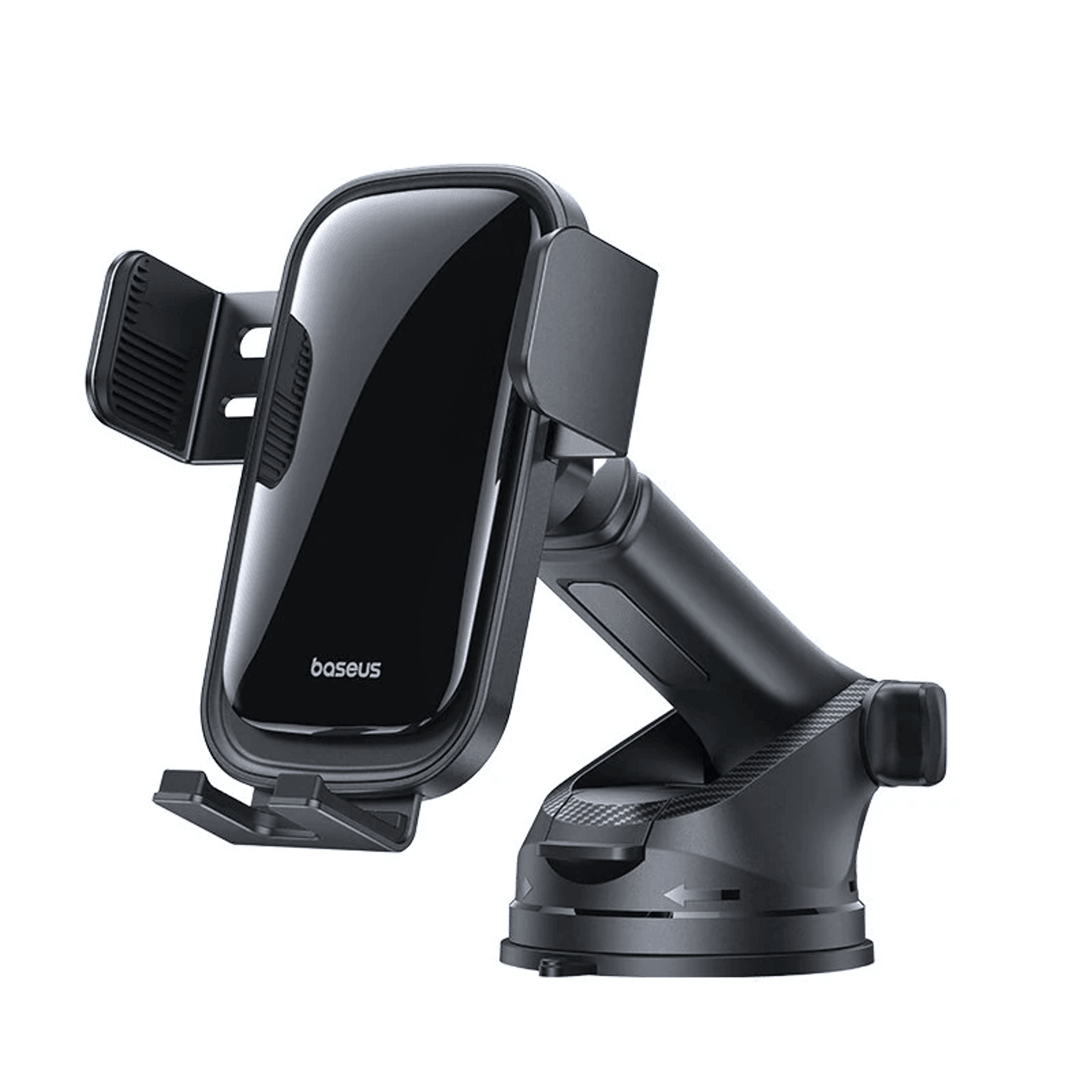 solar powered automatic car phone holder with rotation