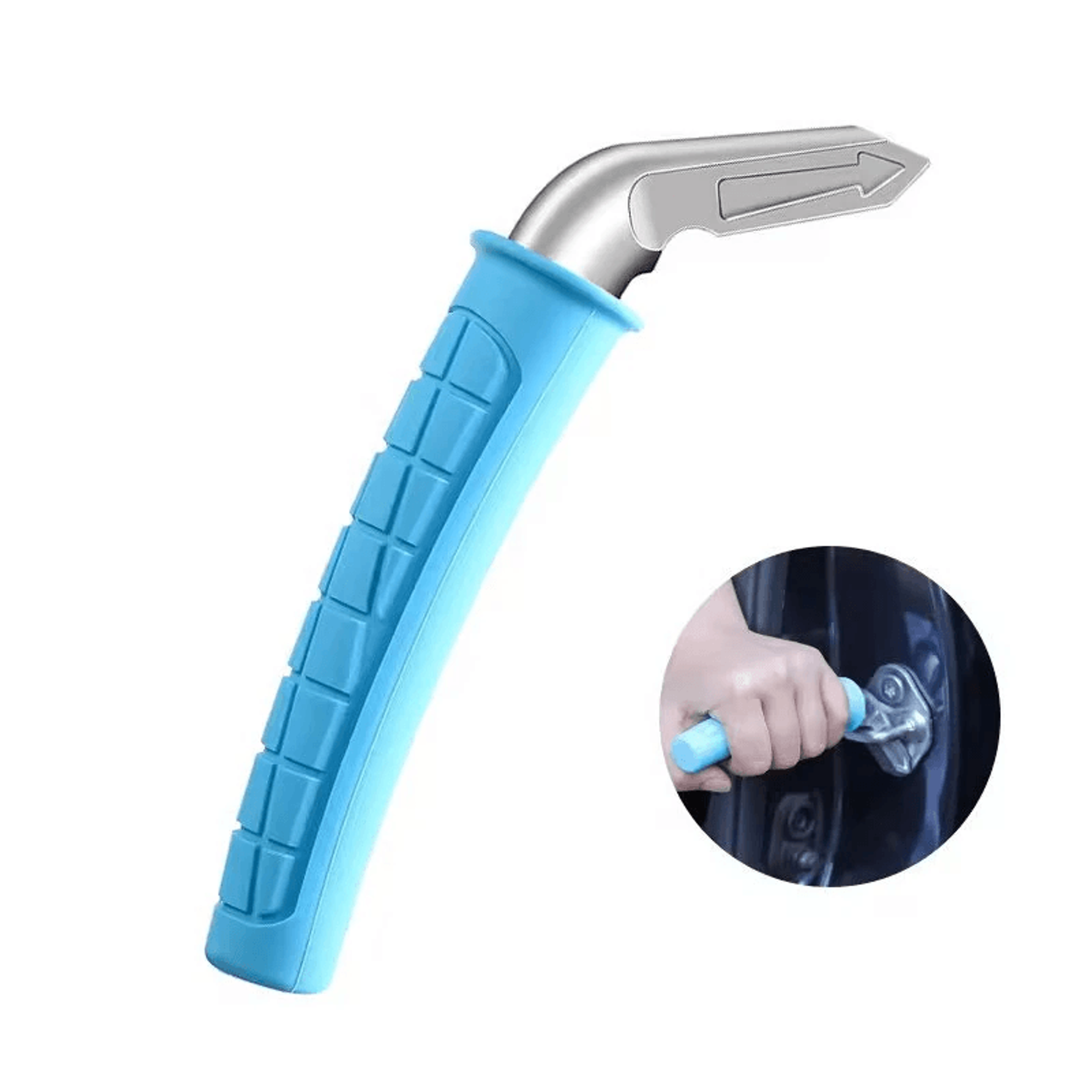 car door handle assist for seniors with steel support and non slip silicone grip