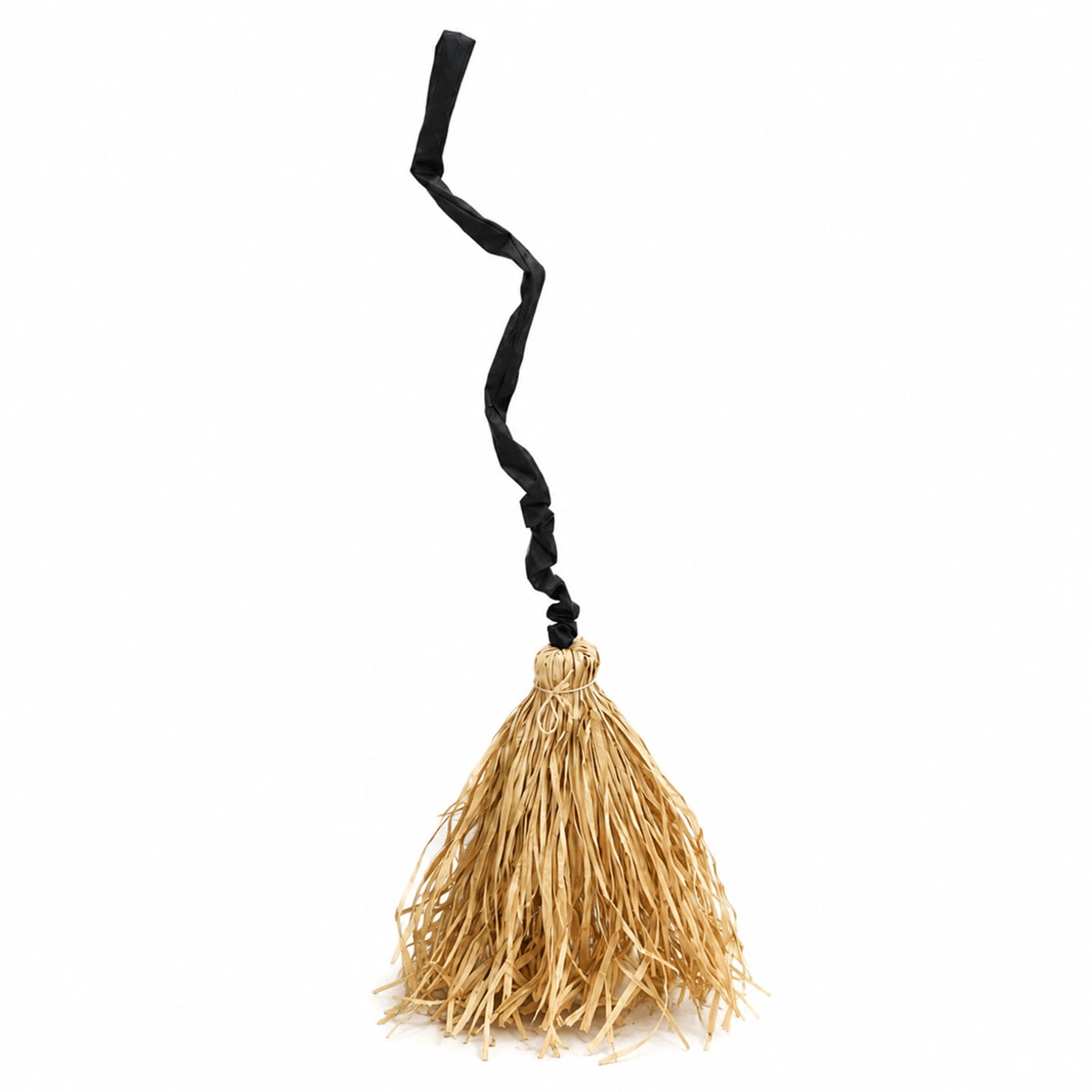halloween moving witch broom with glowing lights and auto moving design