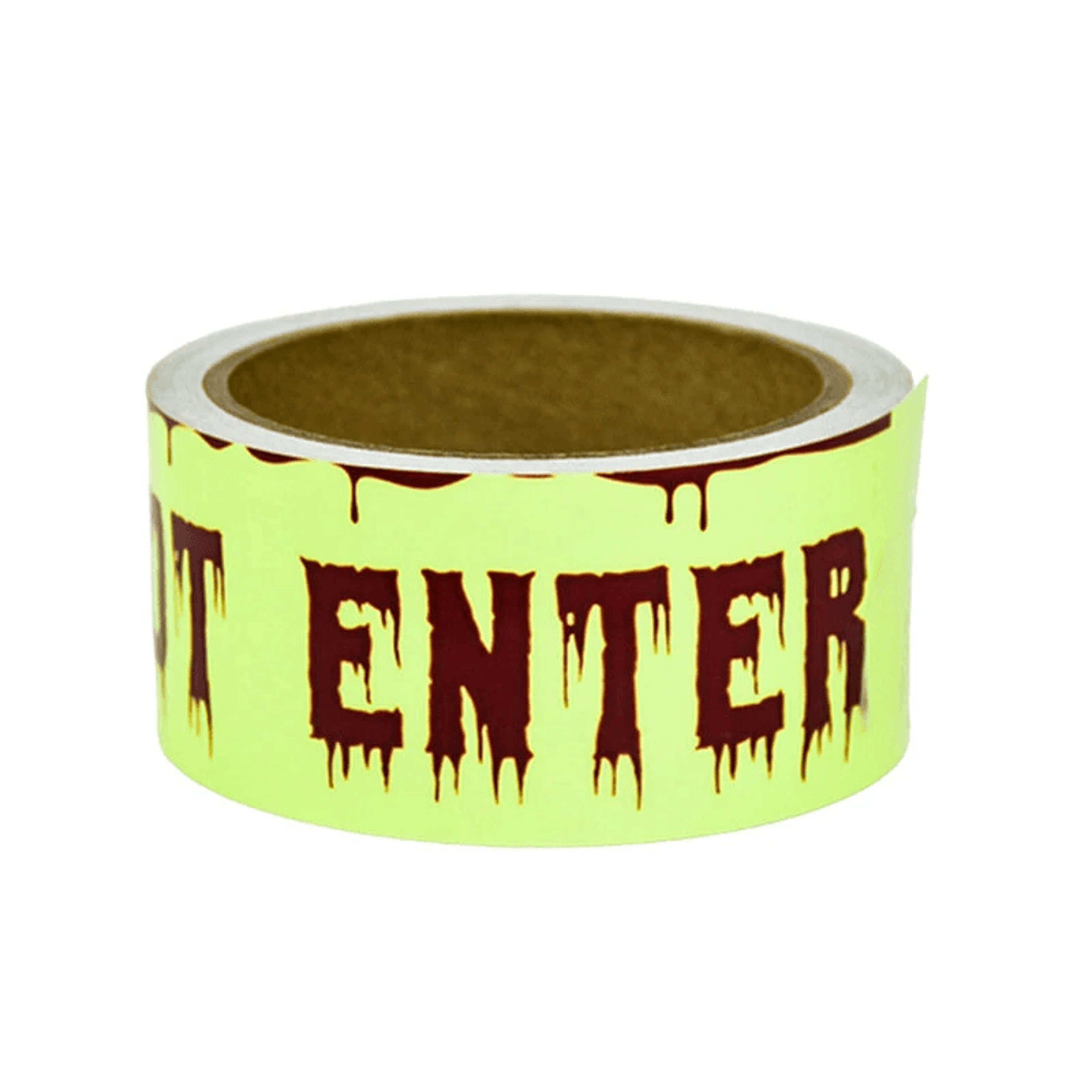 glow in the dark halloween warning tape pvc caution decoration