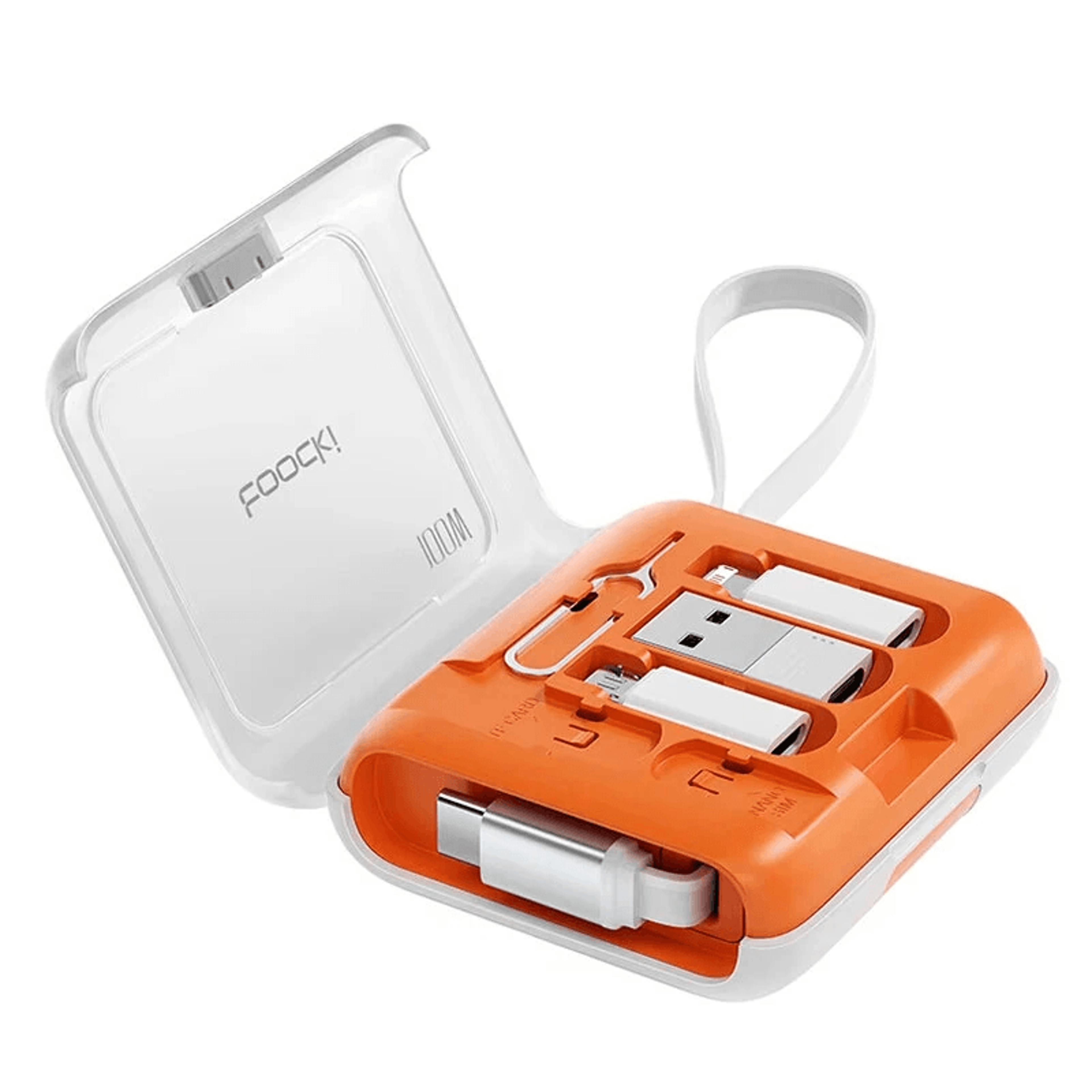 retractable charging cable kit with multi adapters and phone stand